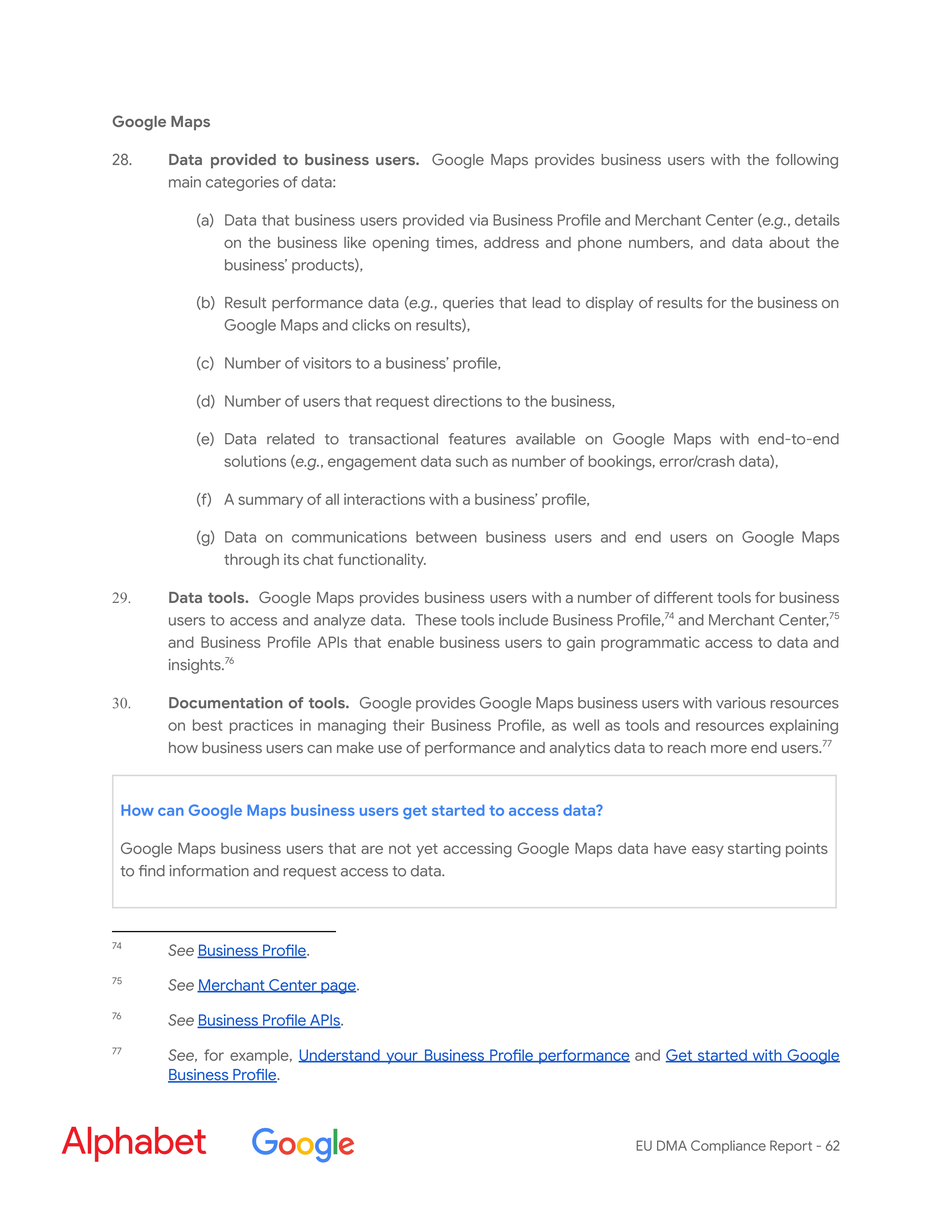 Alphabet DMA Compliance Report — page 63