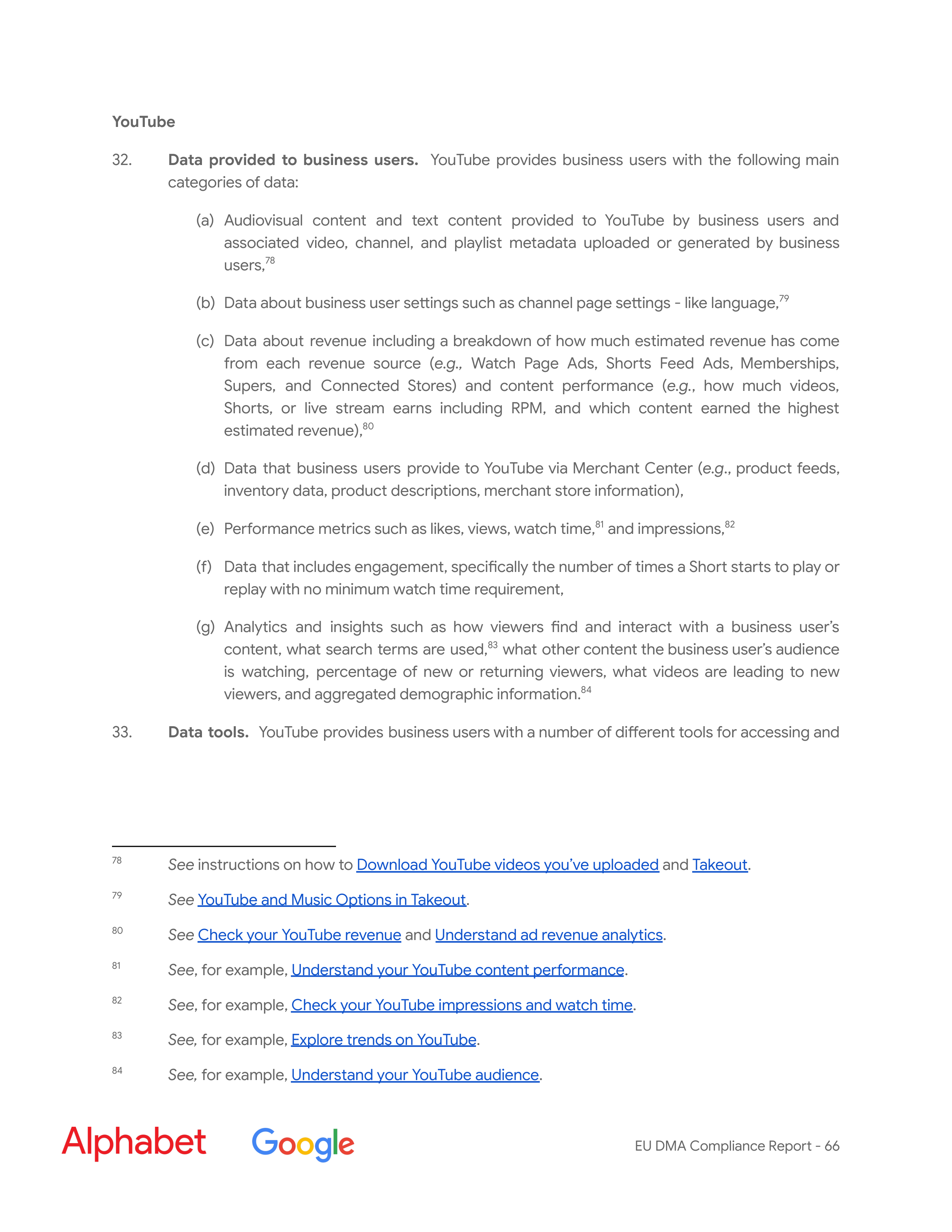 Alphabet DMA Compliance Report — page 67