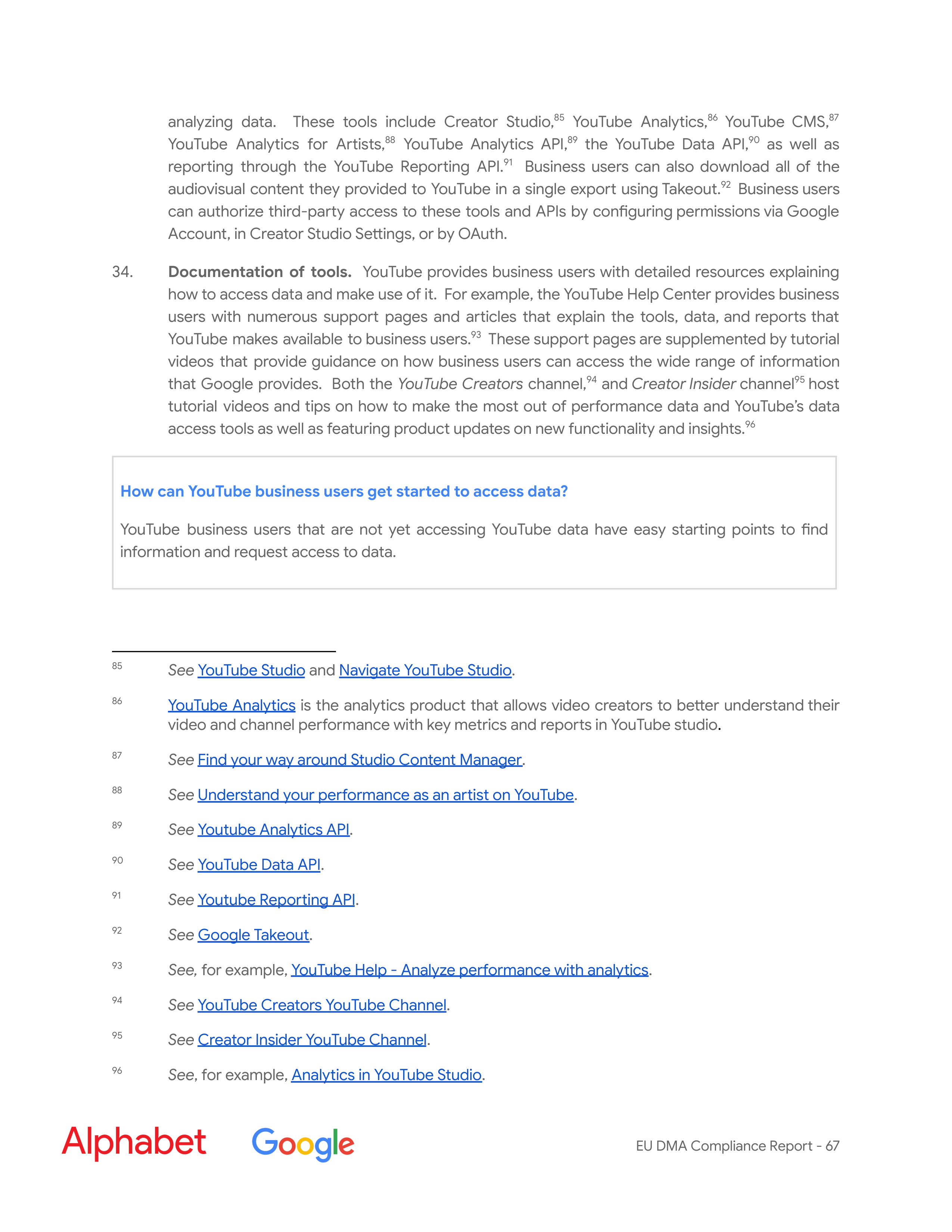 Alphabet DMA Compliance Report — page 68