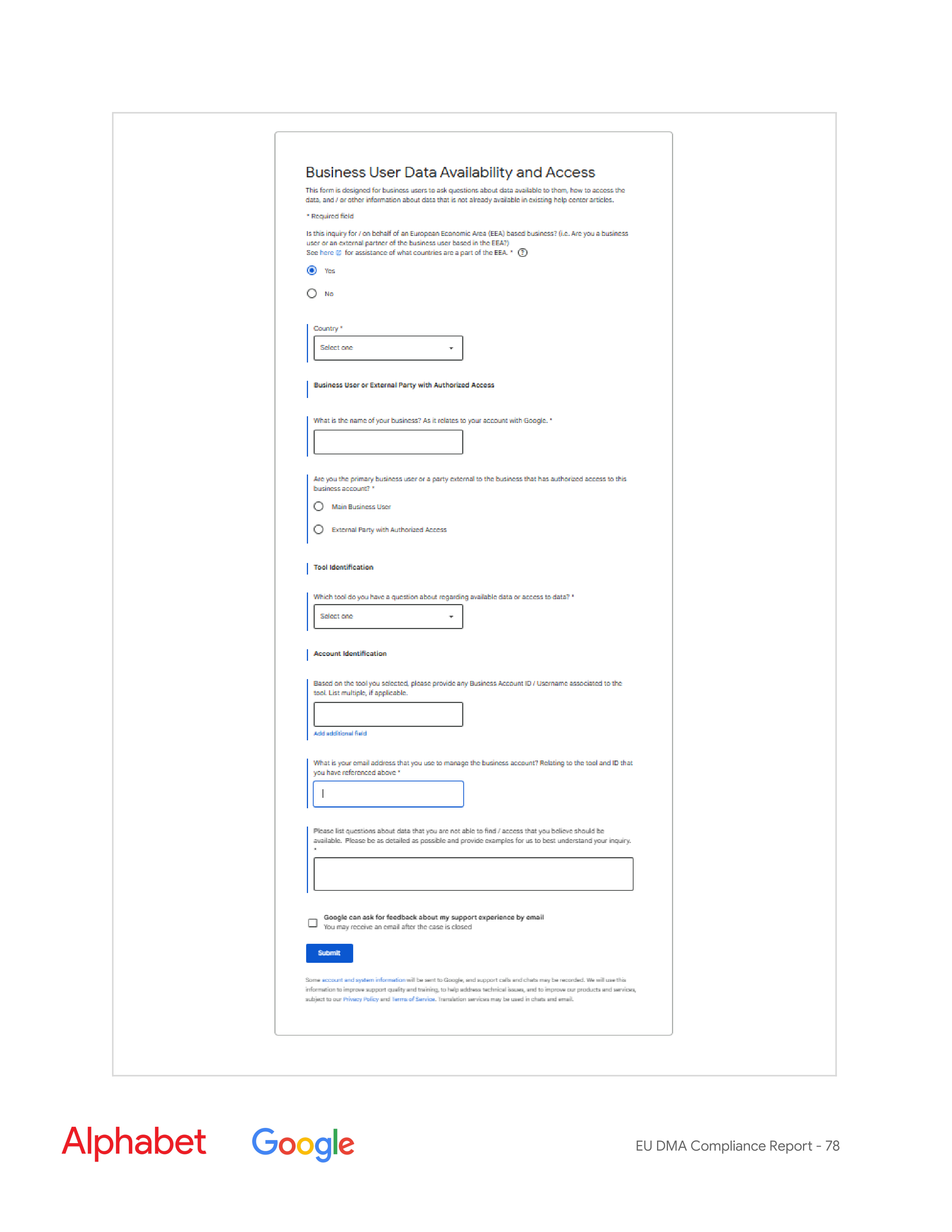Alphabet DMA Compliance Report — page 79