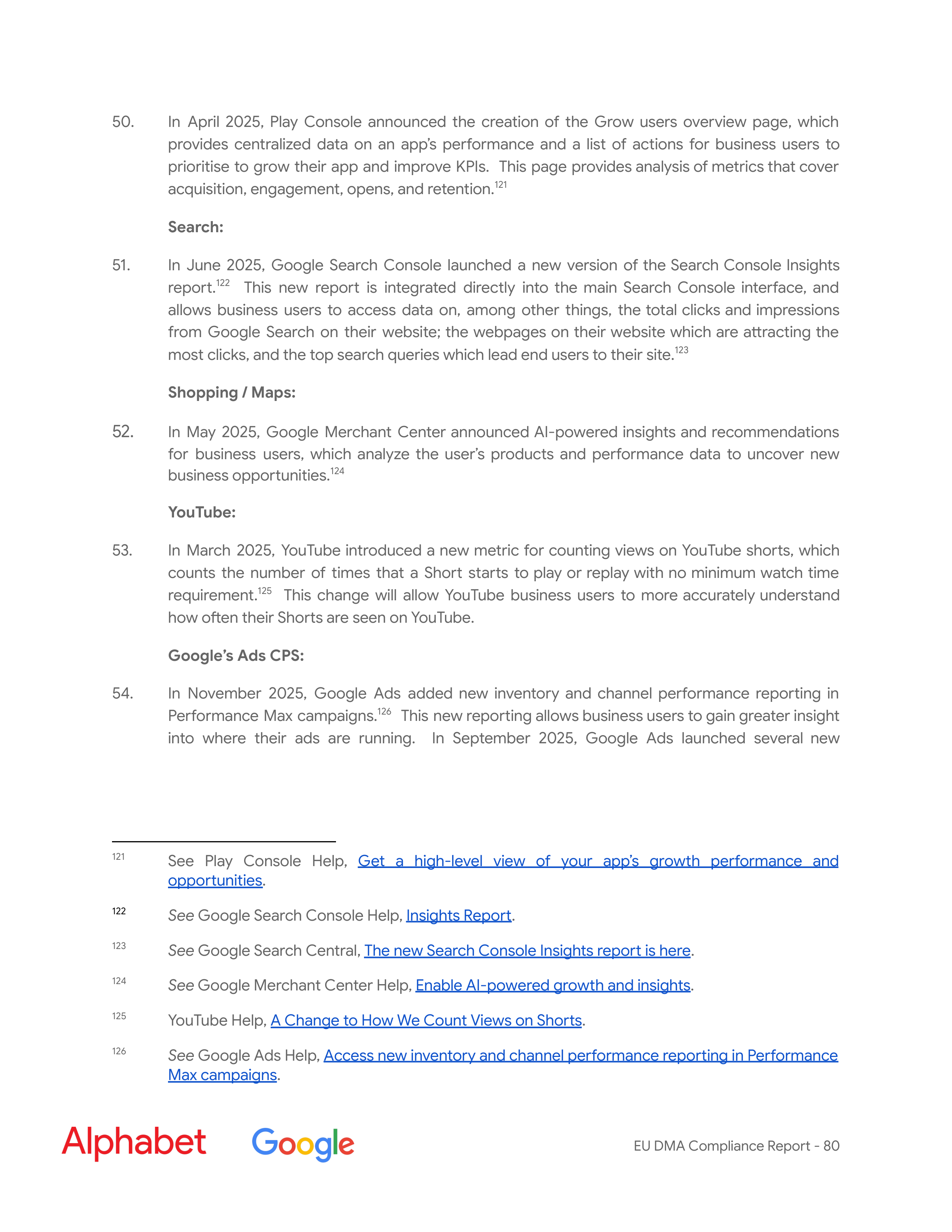 Alphabet DMA Compliance Report — page 81