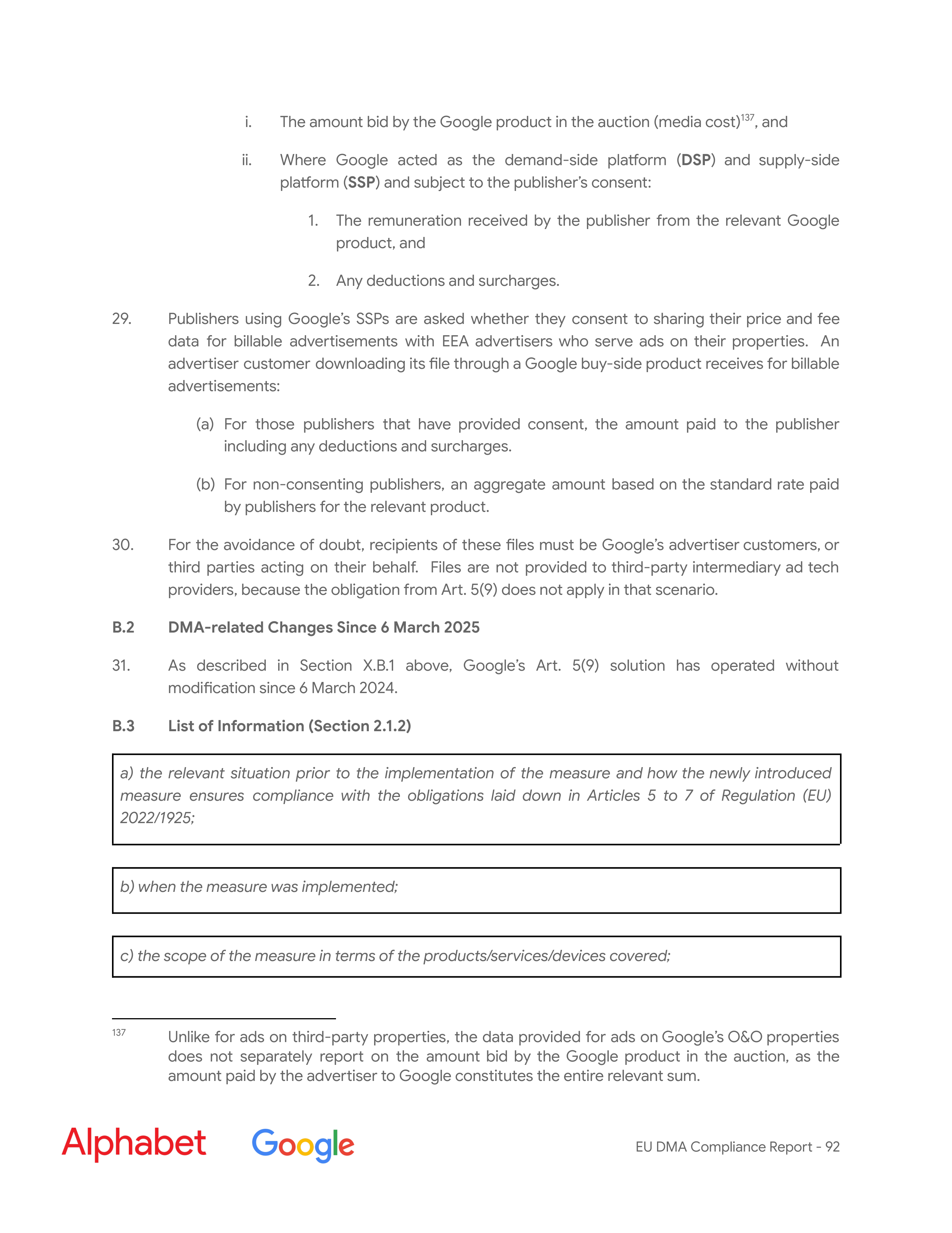 Alphabet DMA Compliance Report — page 93