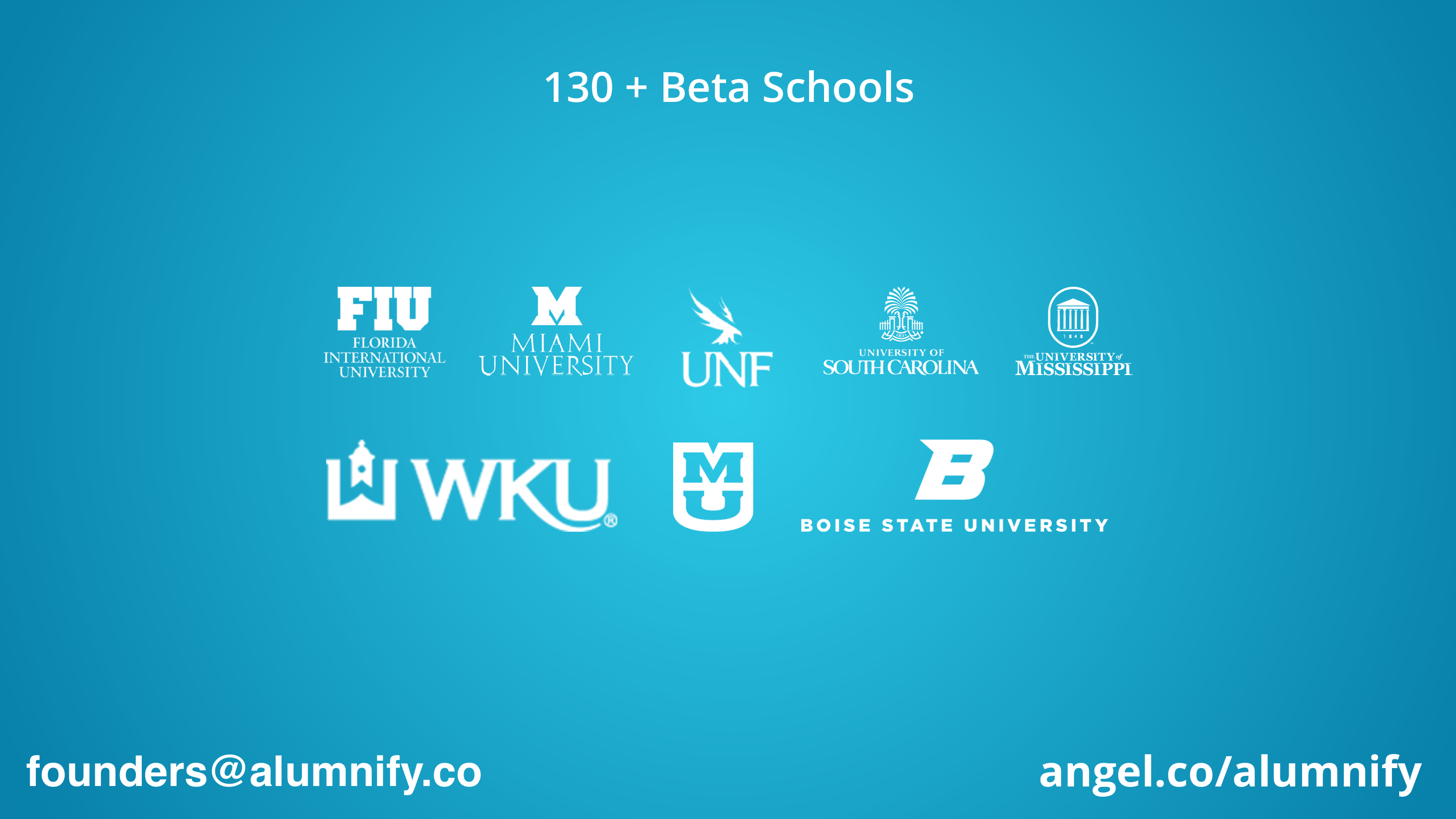 Alumnify Pitch Deck — page 8