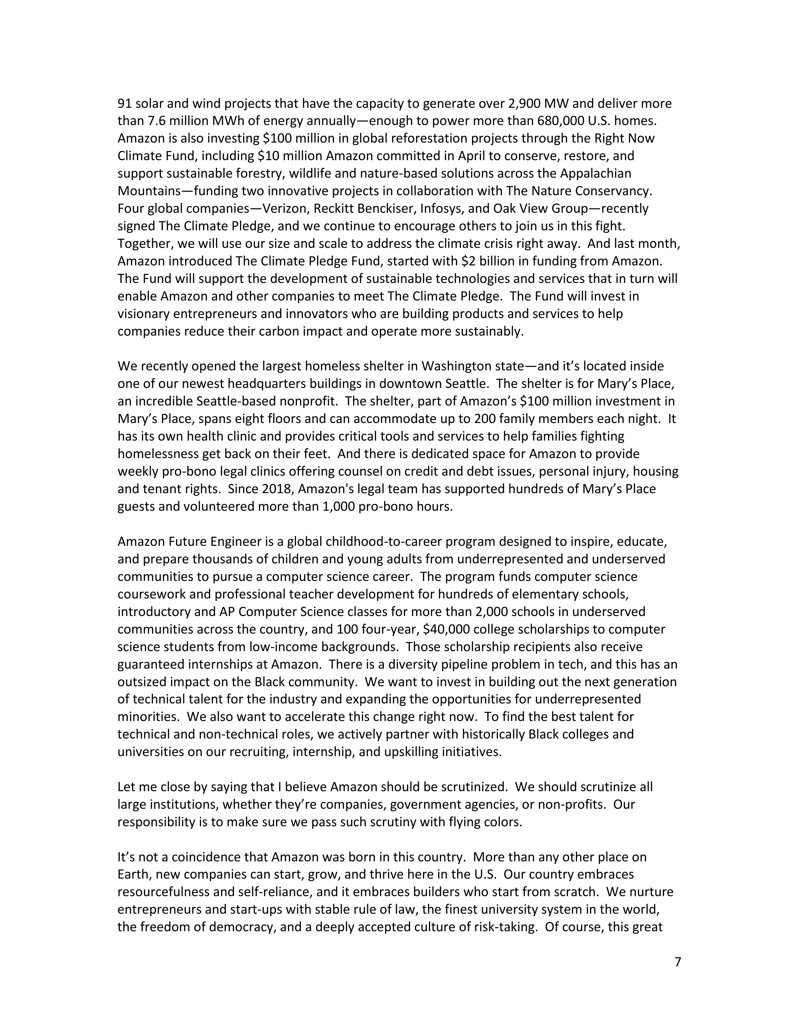 Amazon Congressional Opening Statement — page 7