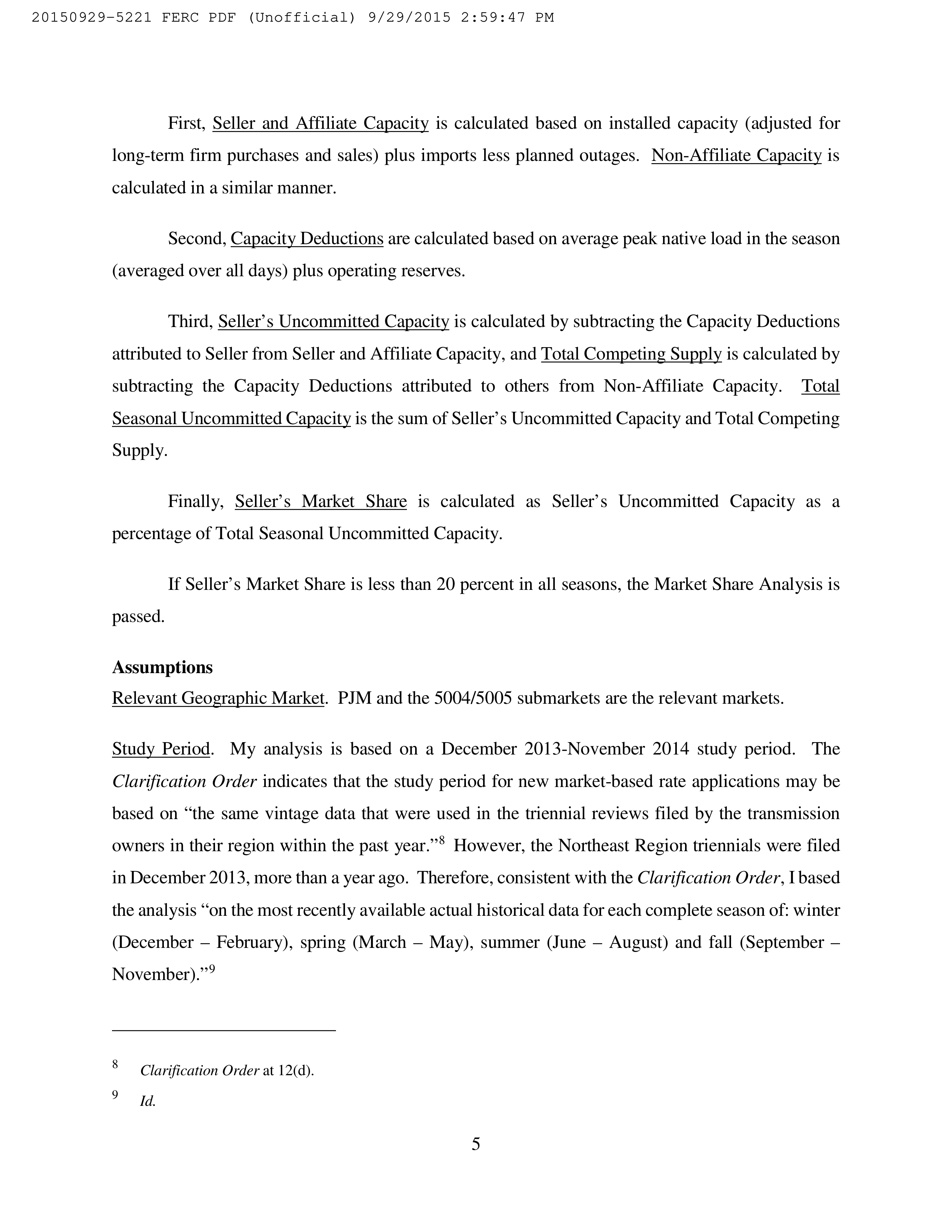 Amazon Energy LLC Notice of Change in Status — page 13
