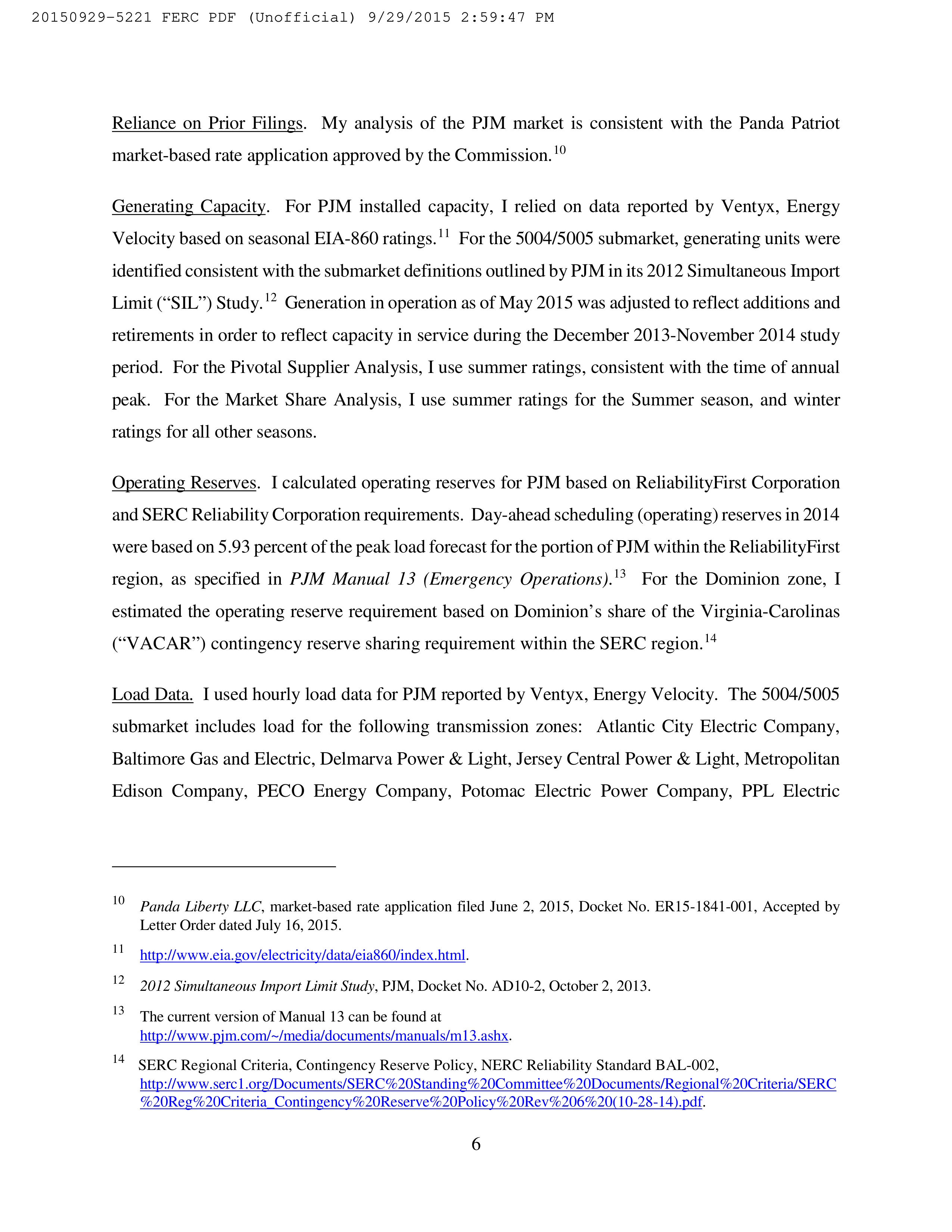 Amazon Energy LLC Notice of Change in Status — page 14