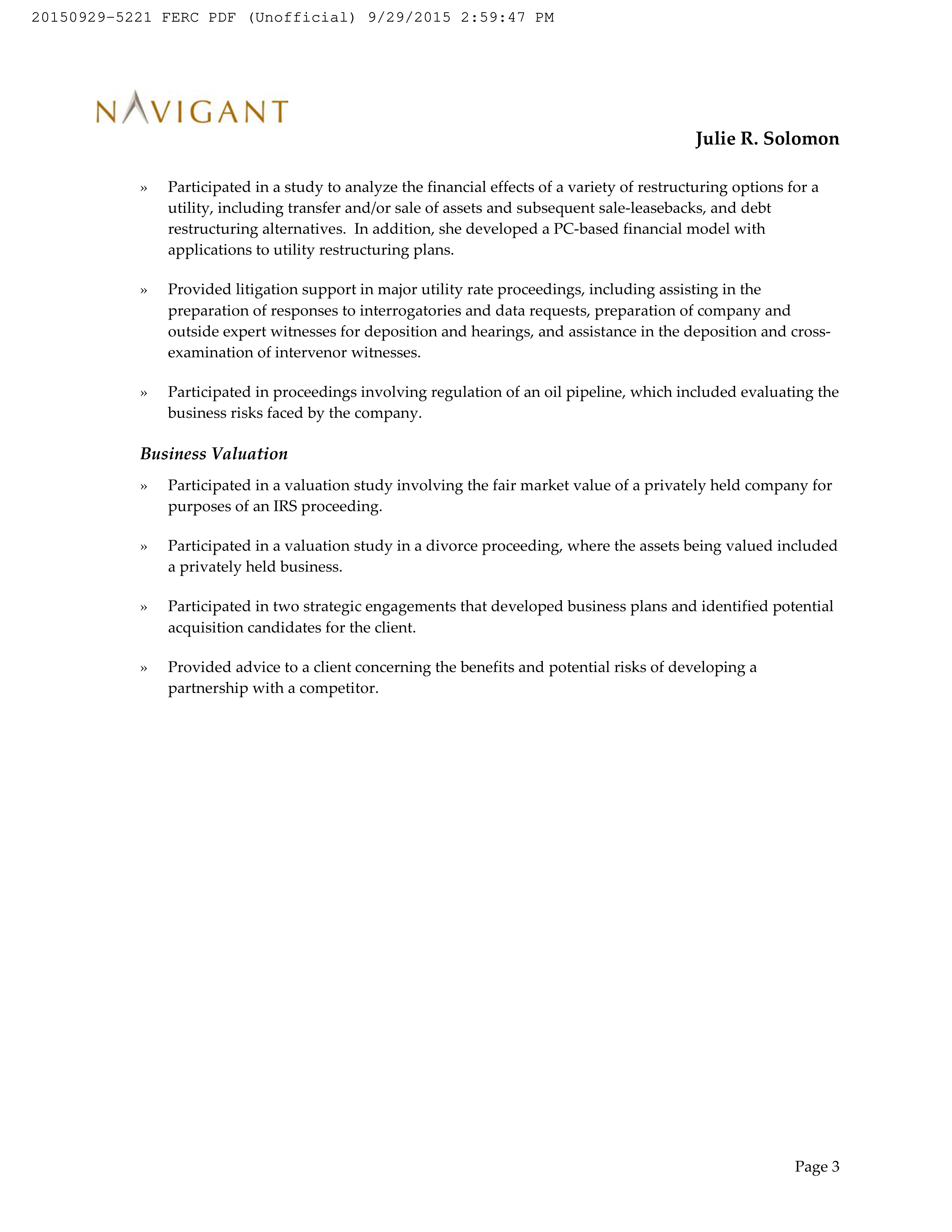 Amazon Energy LLC Notice of Change in Status — page 21