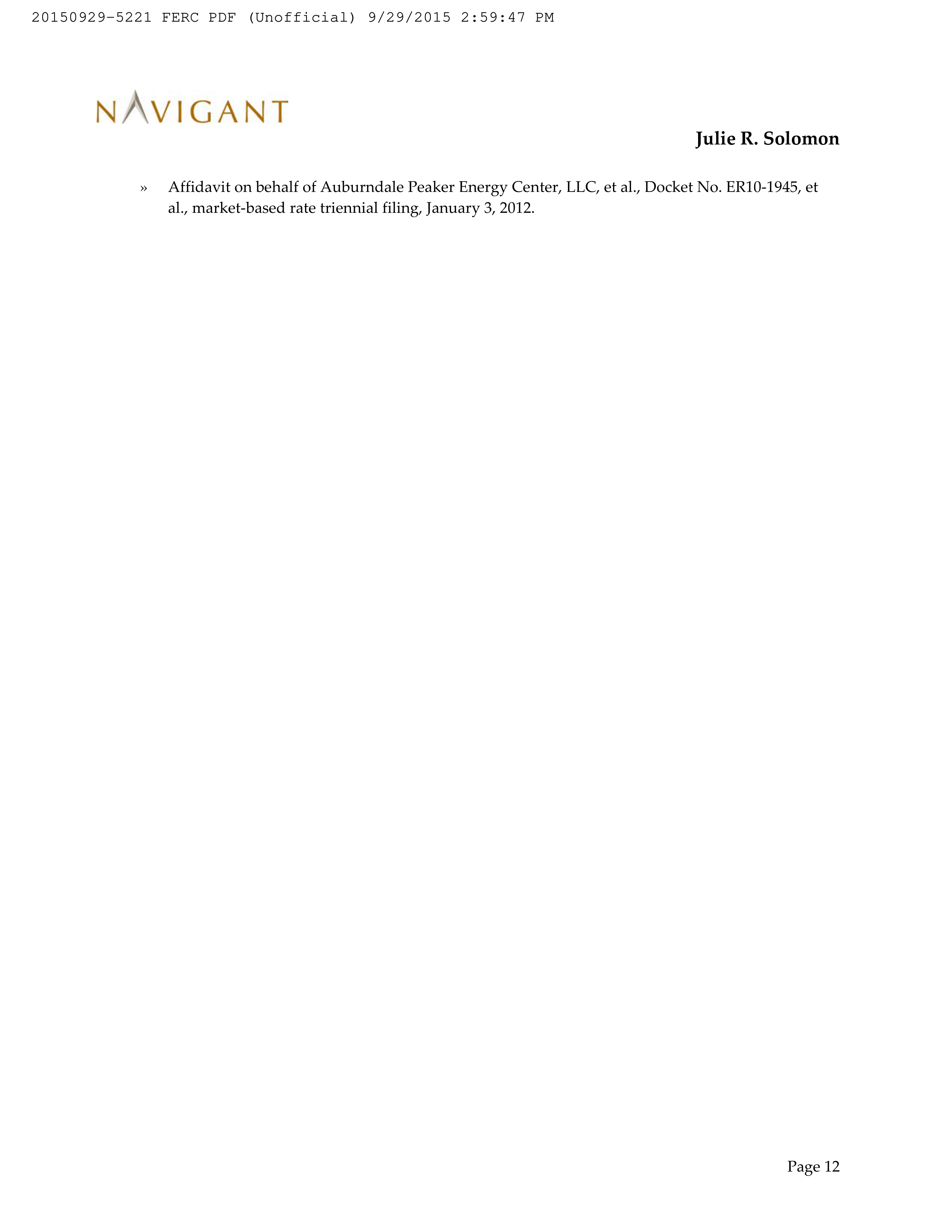 Amazon Energy LLC Notice of Change in Status — page 30