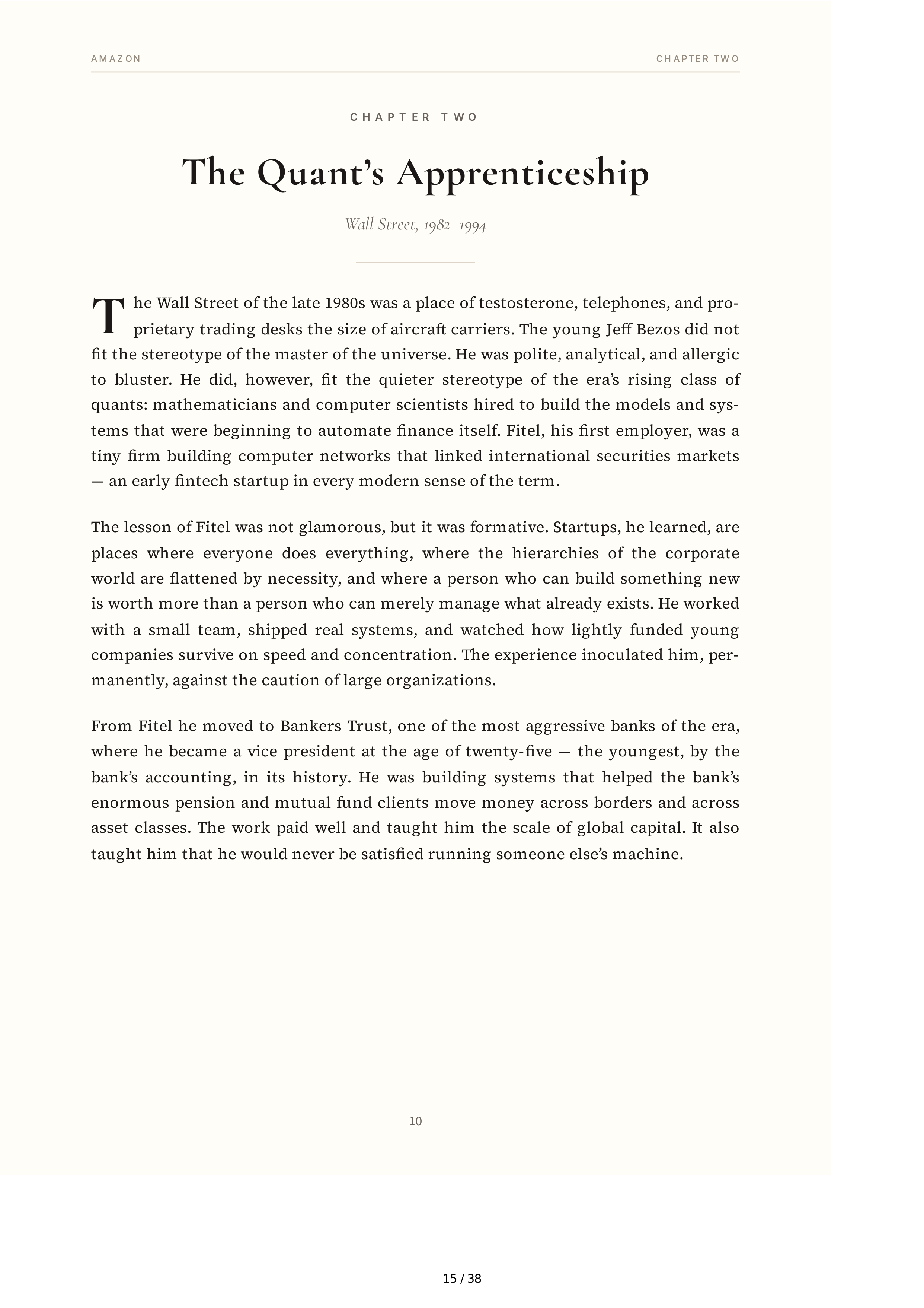 Amazon Jeff Bezos and the Invention of a Global Empire Biography — page 15