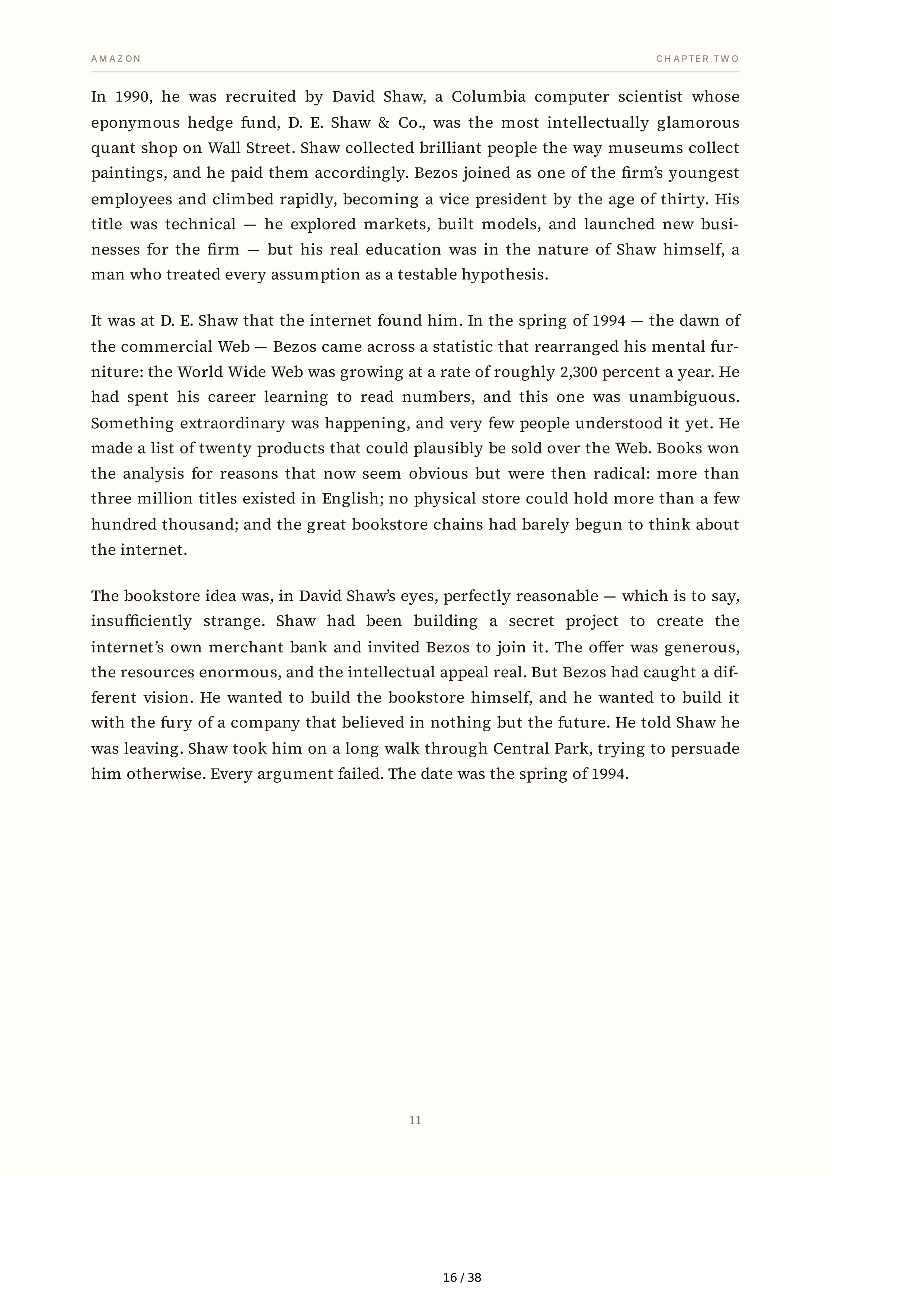 Amazon Jeff Bezos and the Invention of a Global Empire Biography — page 16