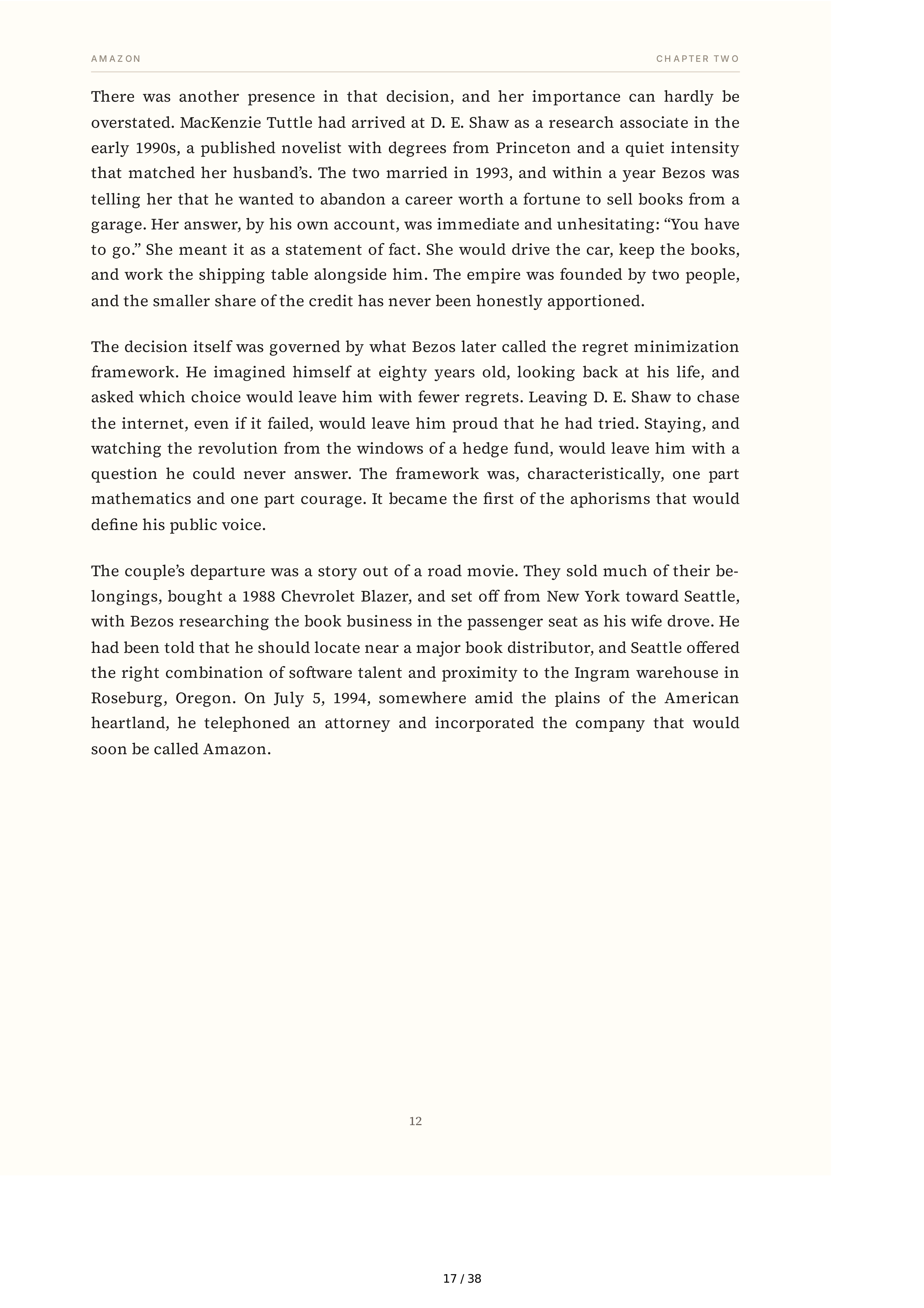 Amazon Jeff Bezos and the Invention of a Global Empire Biography — page 17