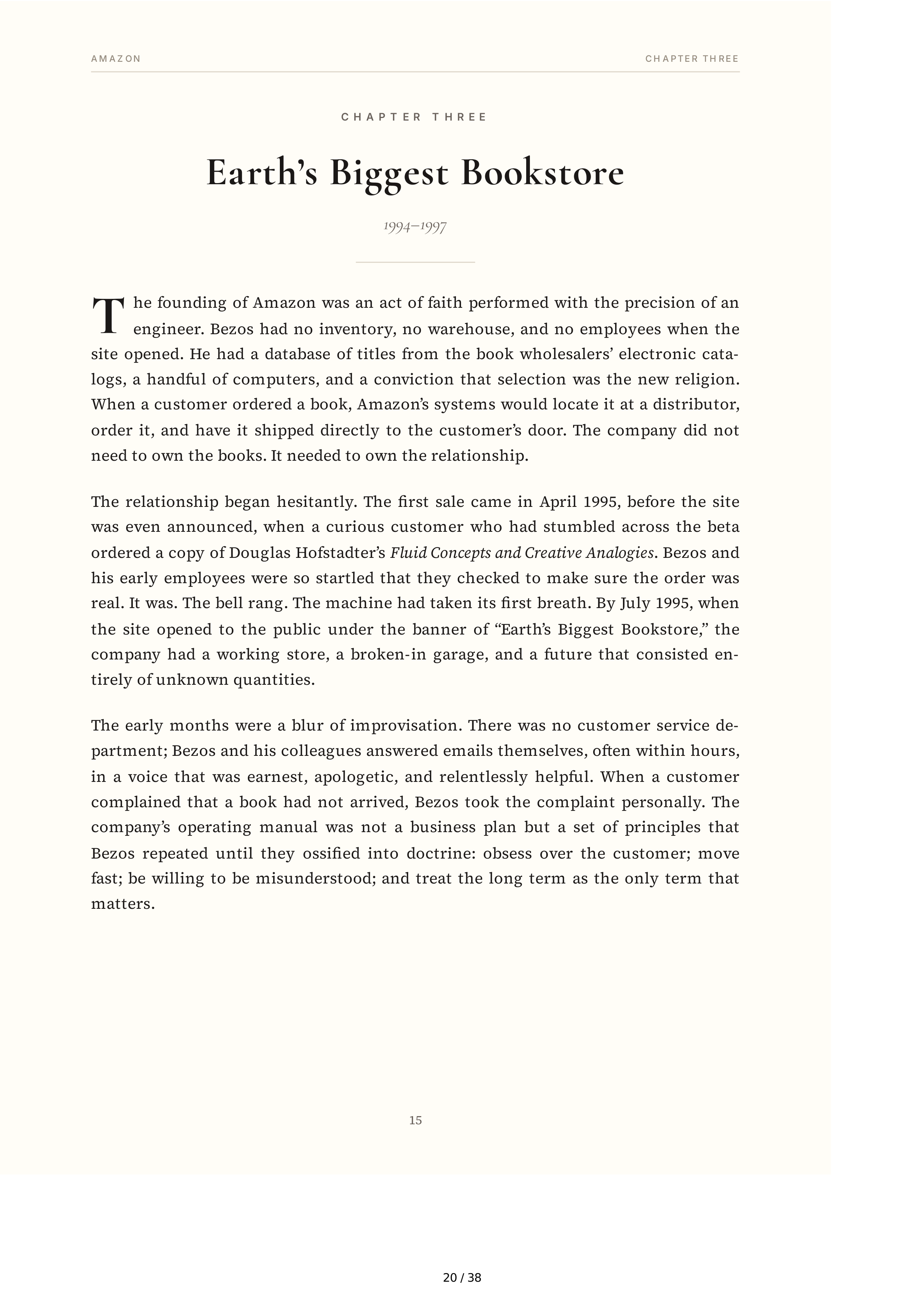 Amazon Jeff Bezos and the Invention of a Global Empire Biography — page 20