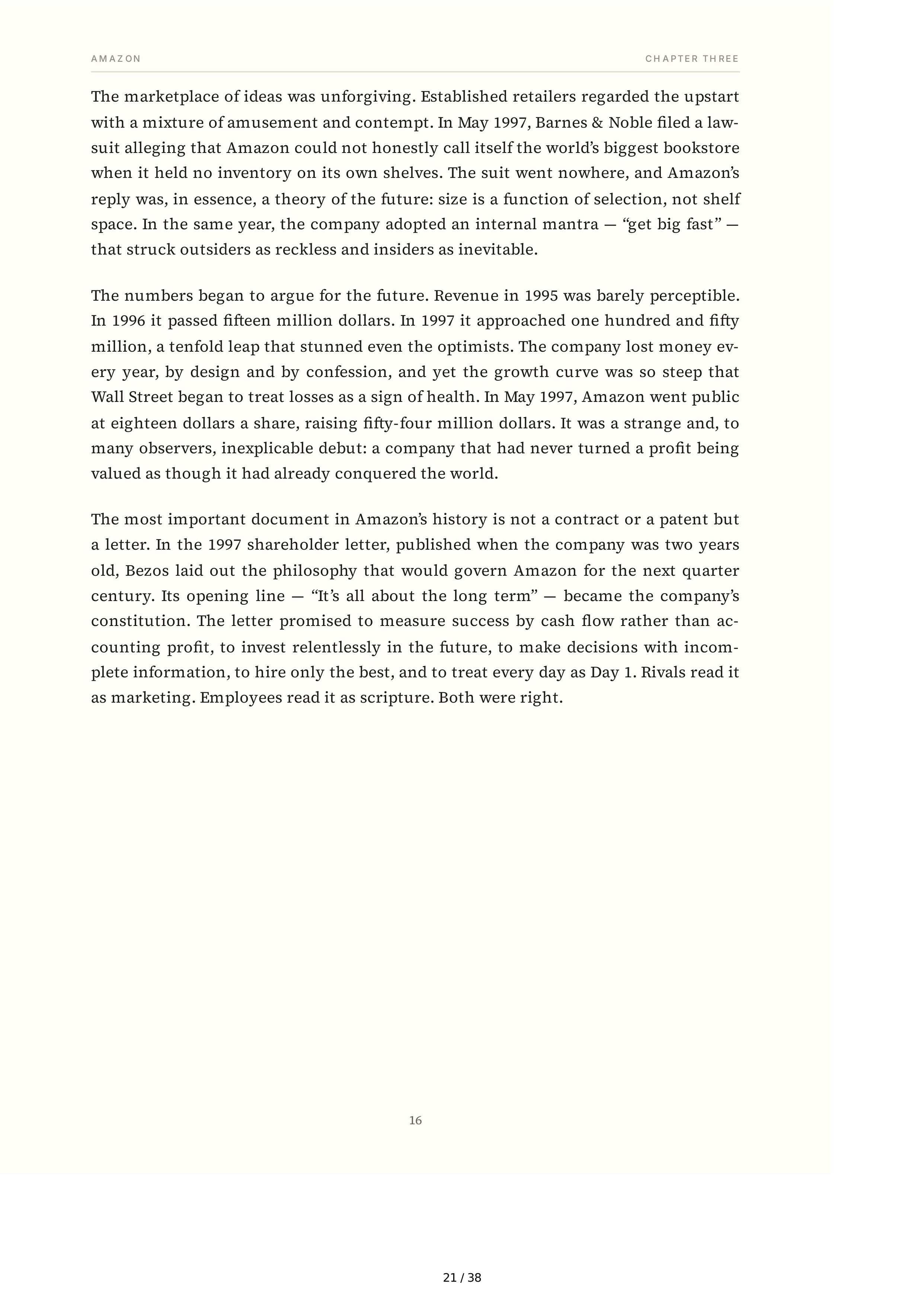 Amazon Jeff Bezos and the Invention of a Global Empire Biography — page 21