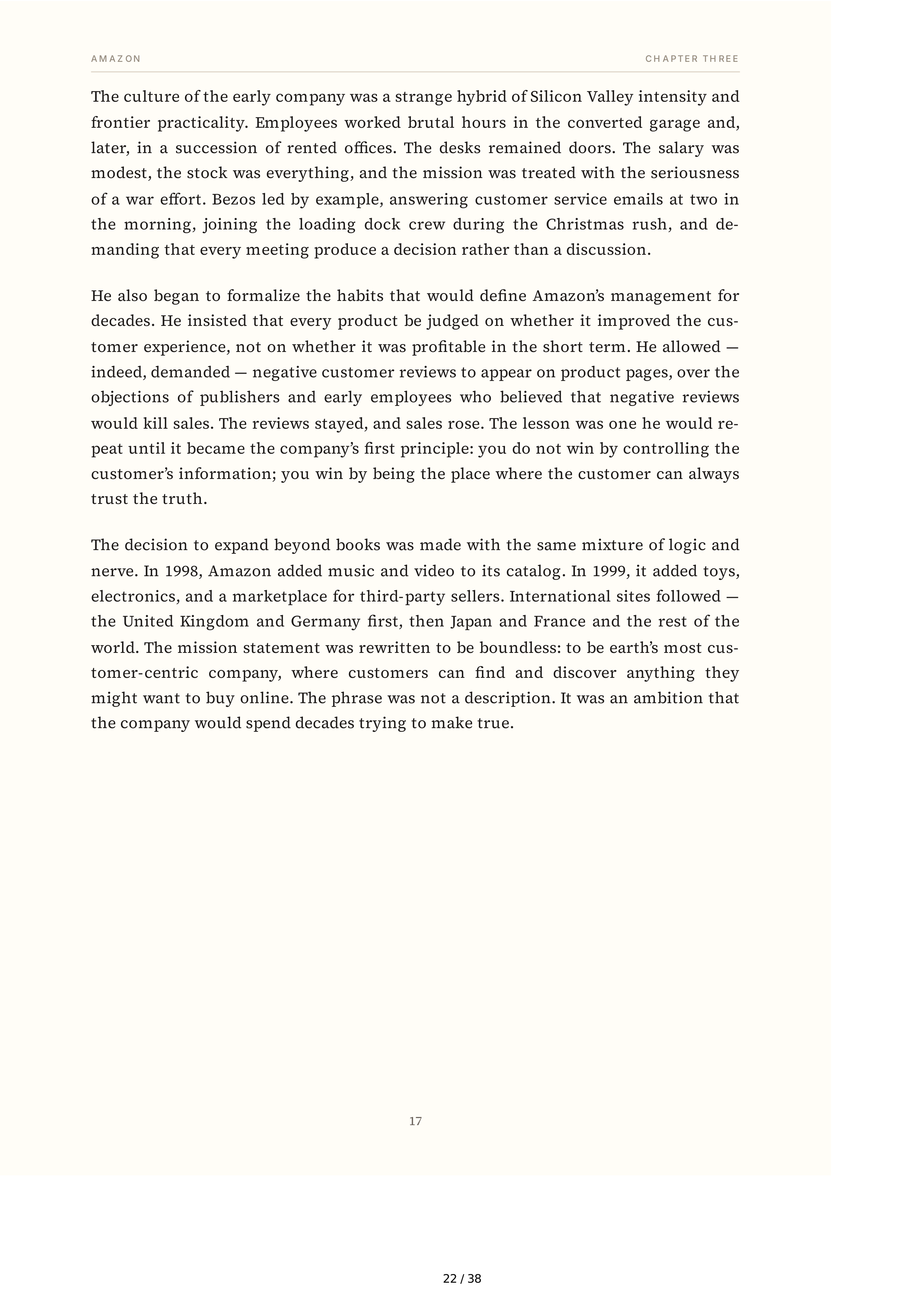 Amazon Jeff Bezos and the Invention of a Global Empire Biography — page 22
