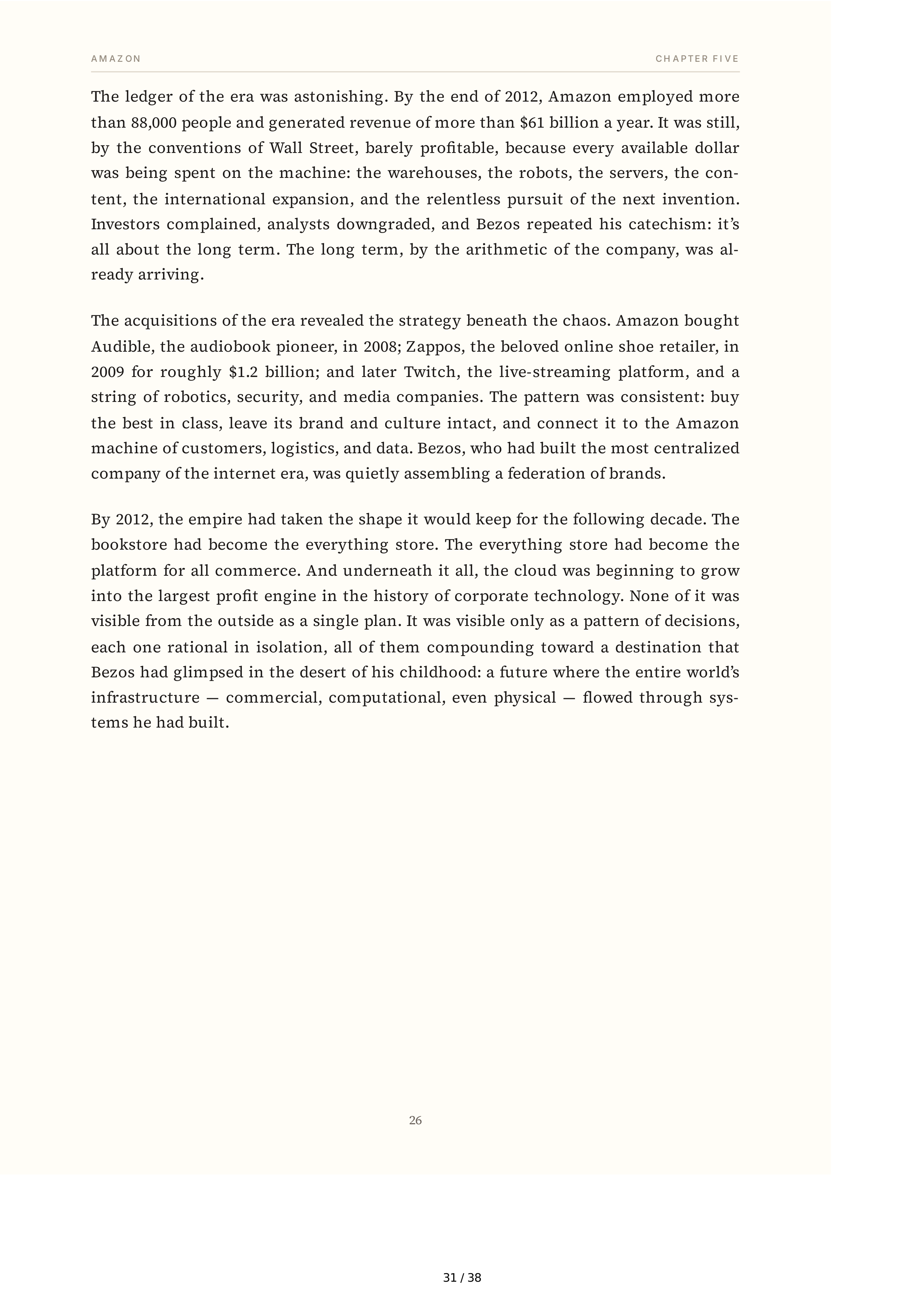Amazon Jeff Bezos and the Invention of a Global Empire Biography — page 31