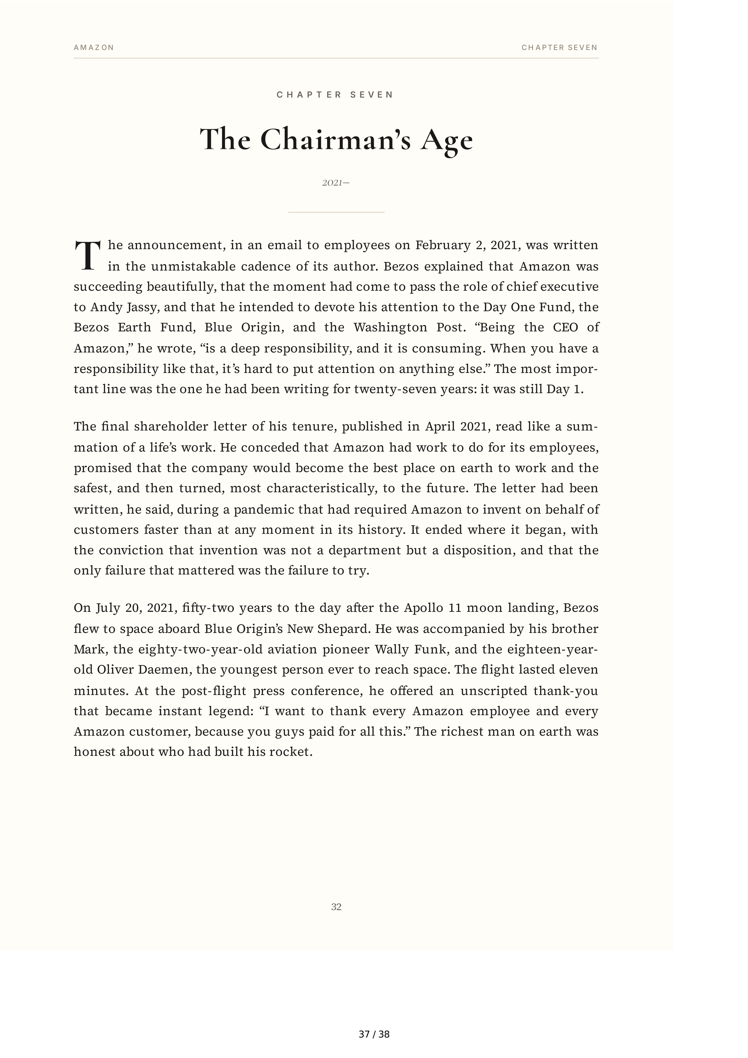Amazon Jeff Bezos and the Invention of a Global Empire Biography — page 37