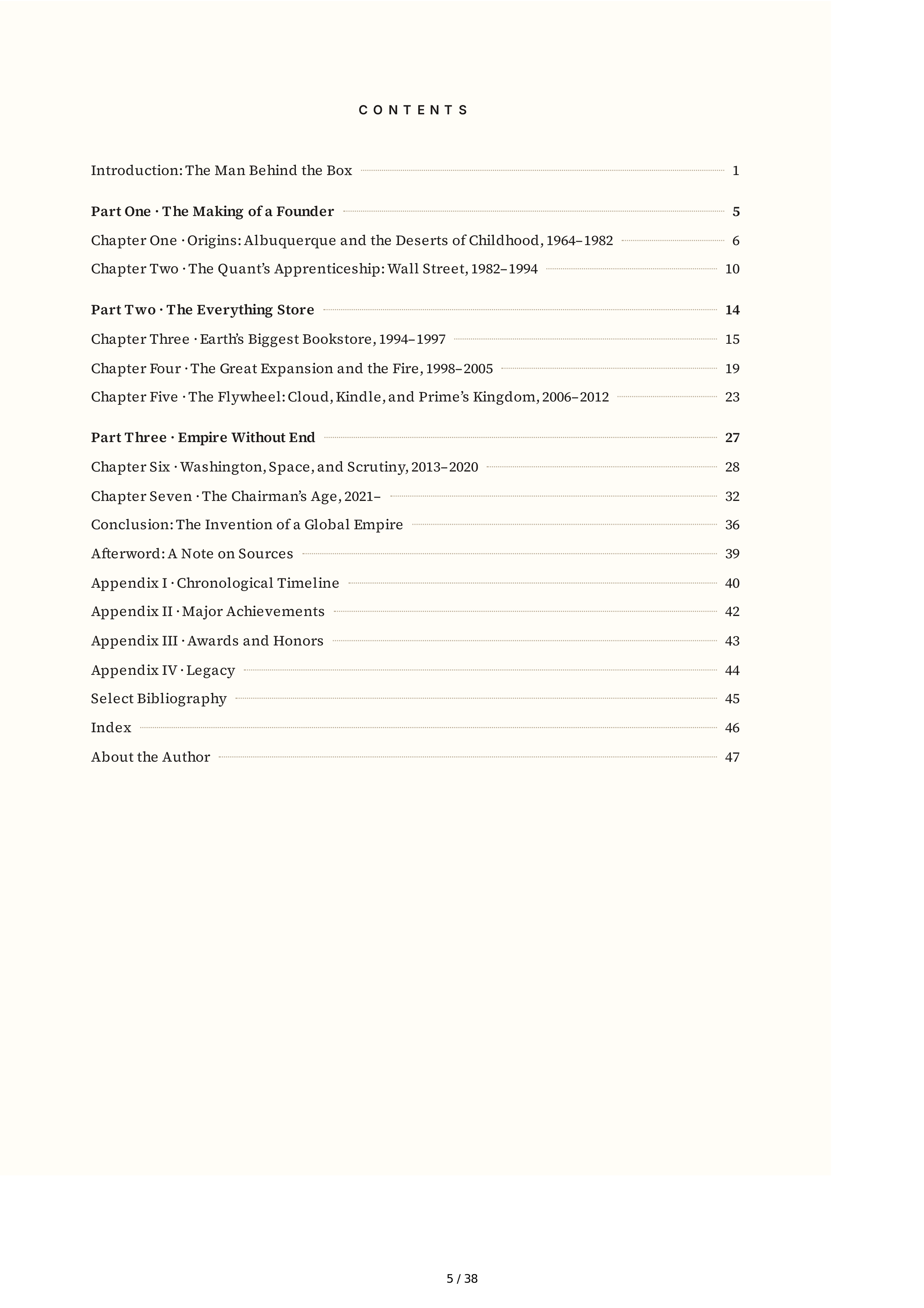 Amazon Jeff Bezos and the Invention of a Global Empire Biography — page 5