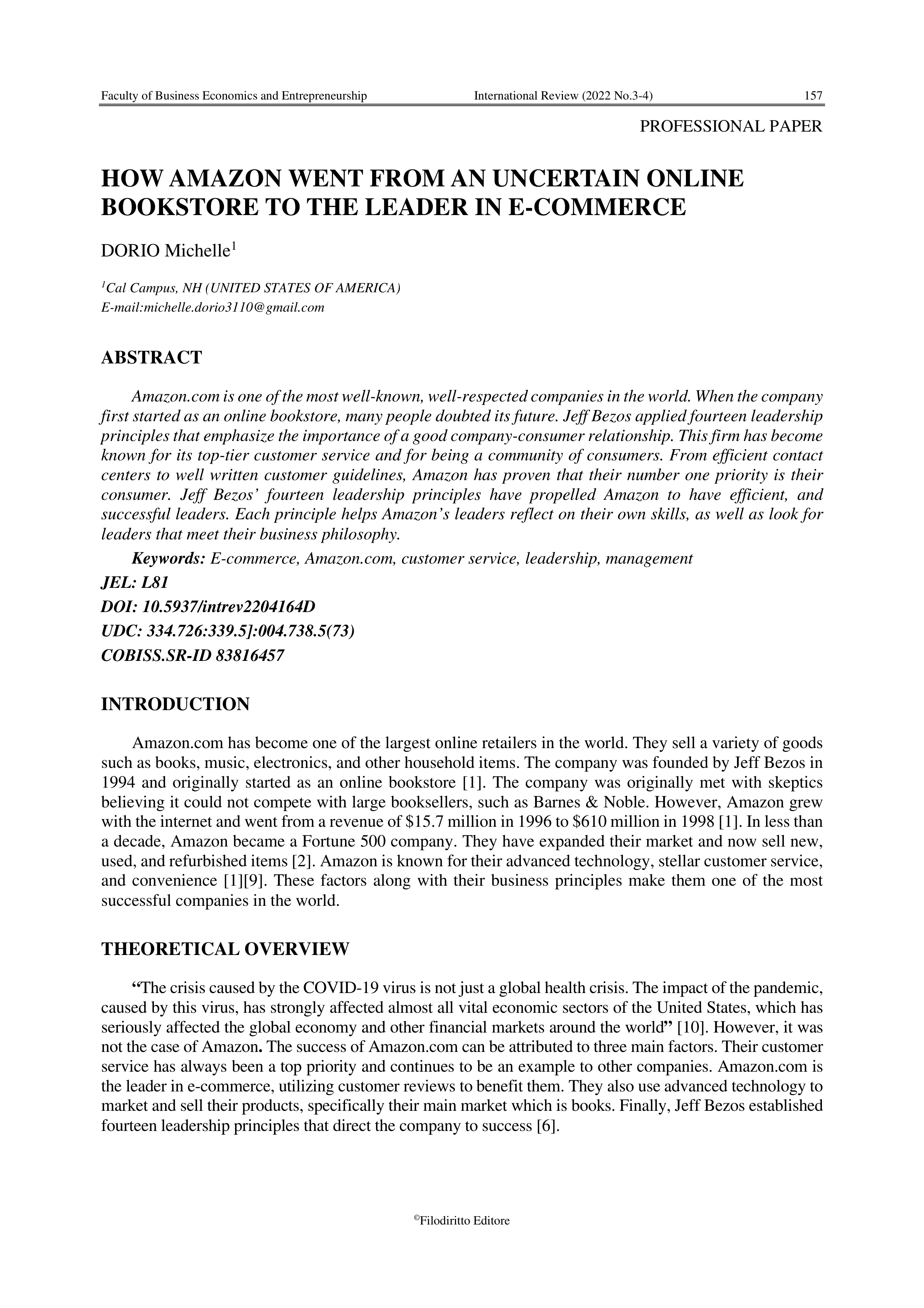 Amazon Leadership Skills — page 1