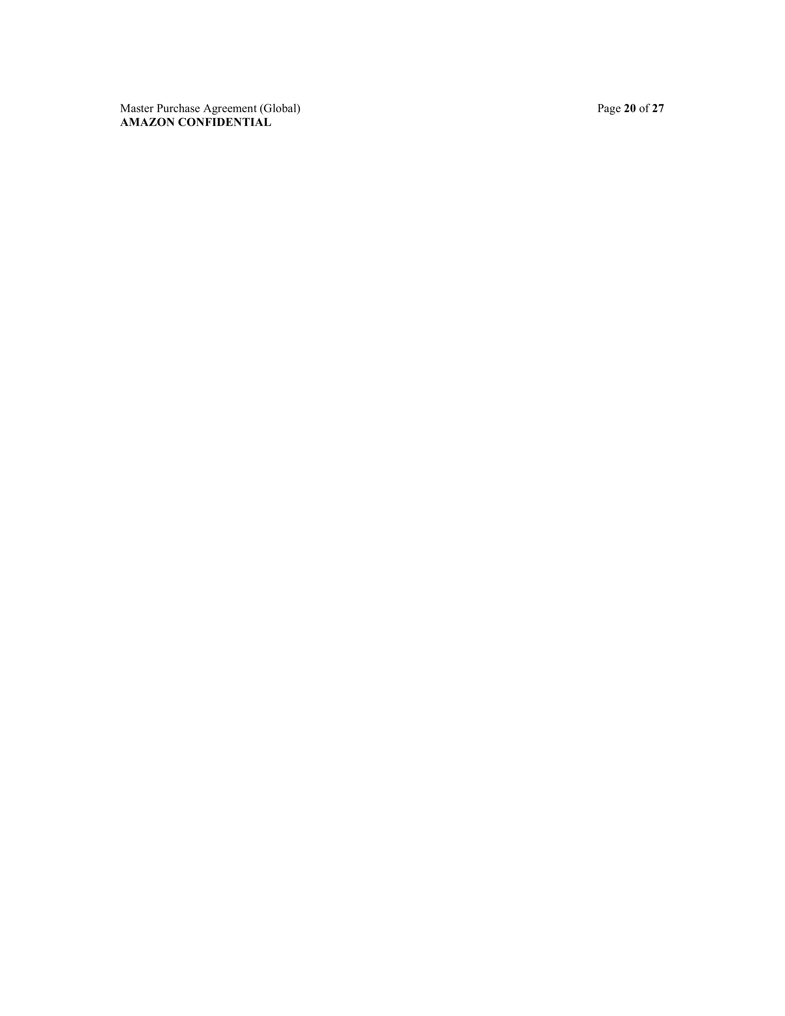 AMAZON MASTER PURCHASE AGREEMENT — page 37