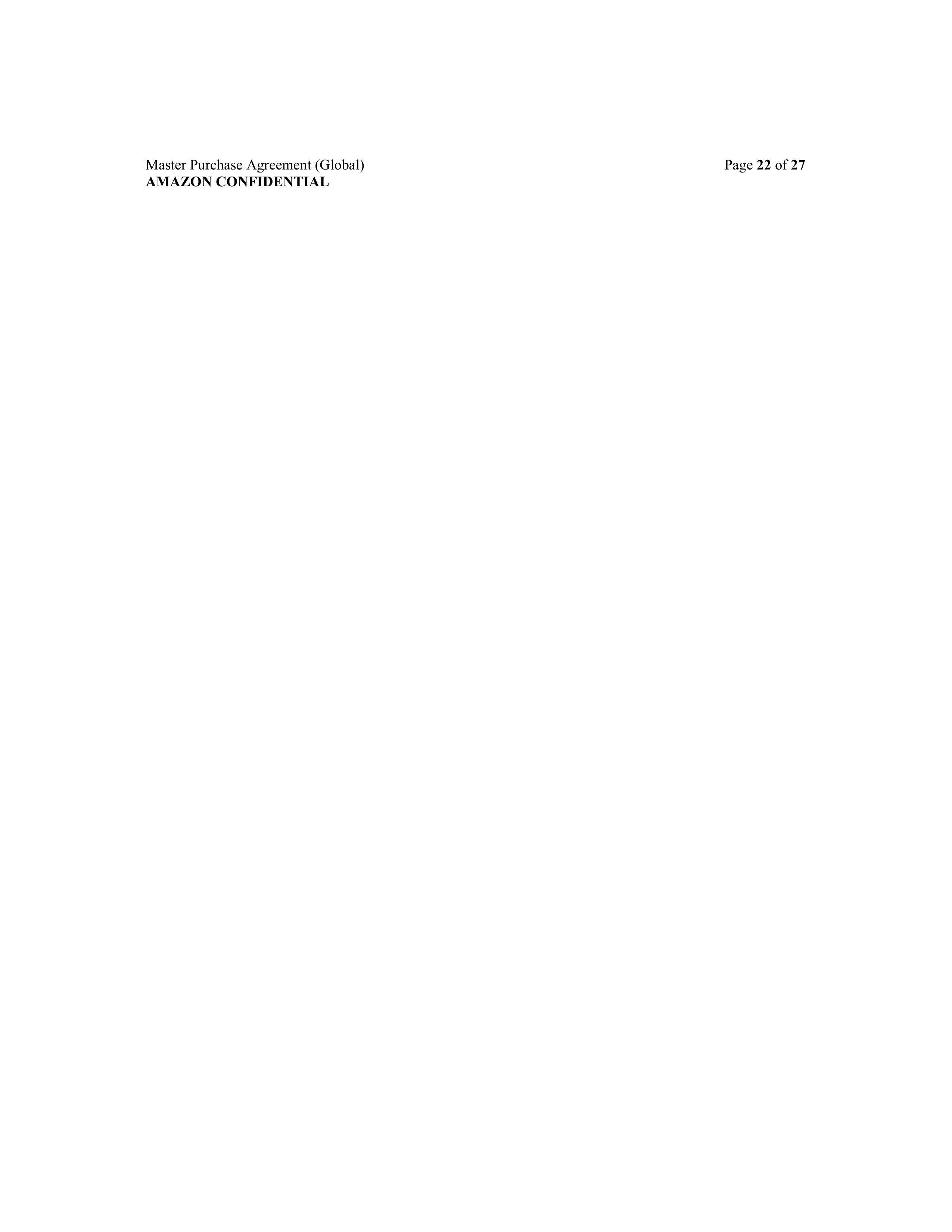 AMAZON MASTER PURCHASE AGREEMENT — page 40