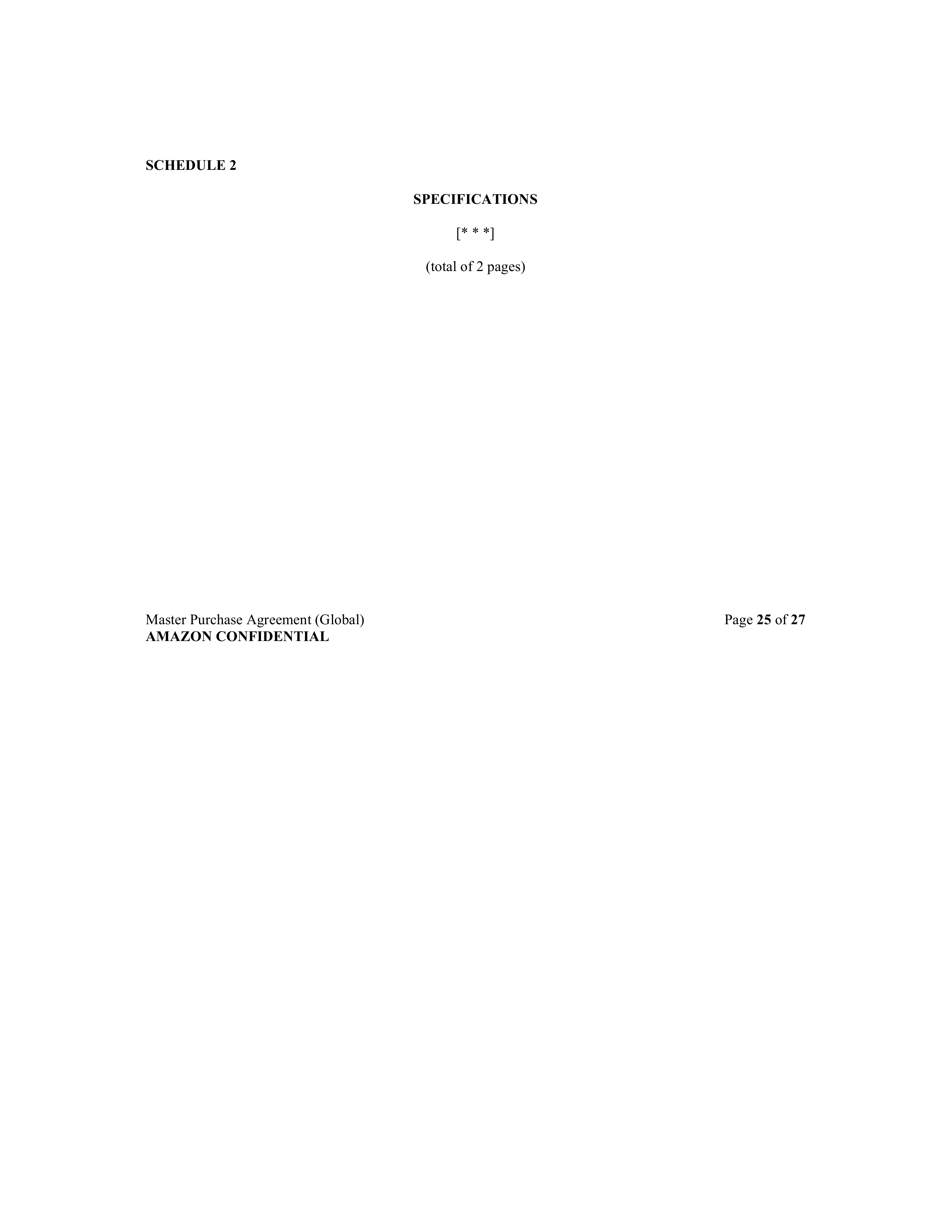 AMAZON MASTER PURCHASE AGREEMENT — page 45