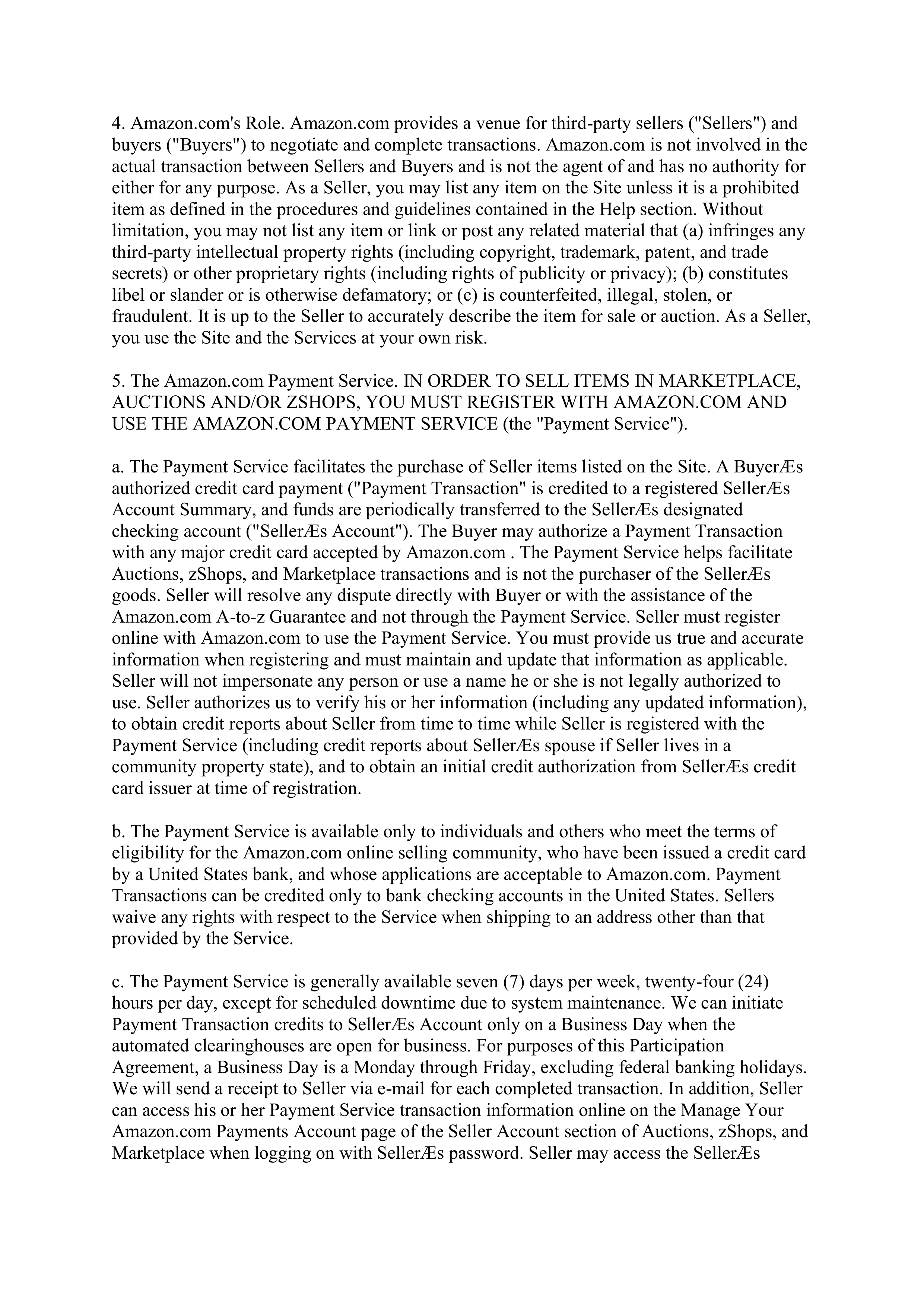 Amazon Participation Agreement — page 2