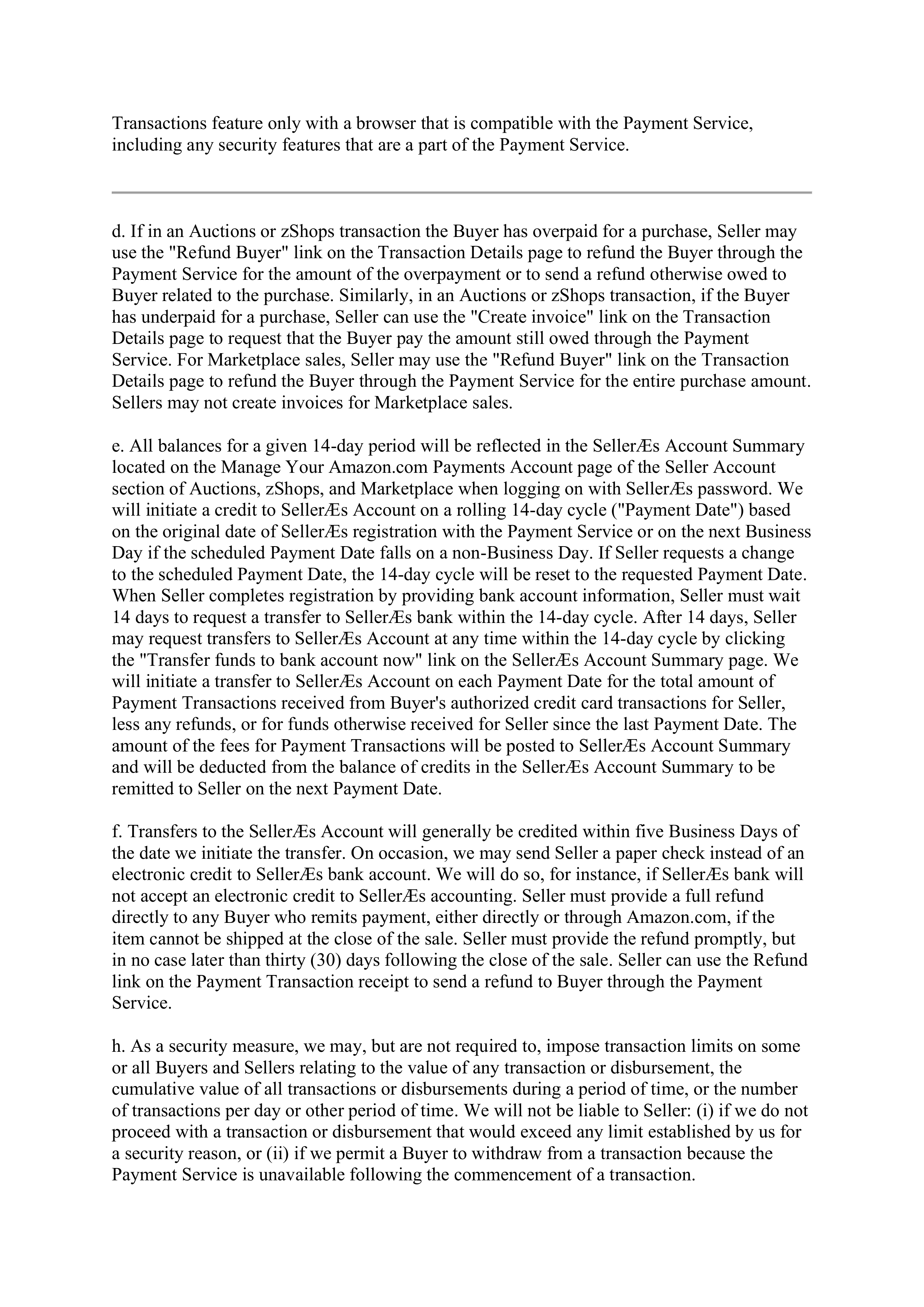 Amazon Participation Agreement — page 3