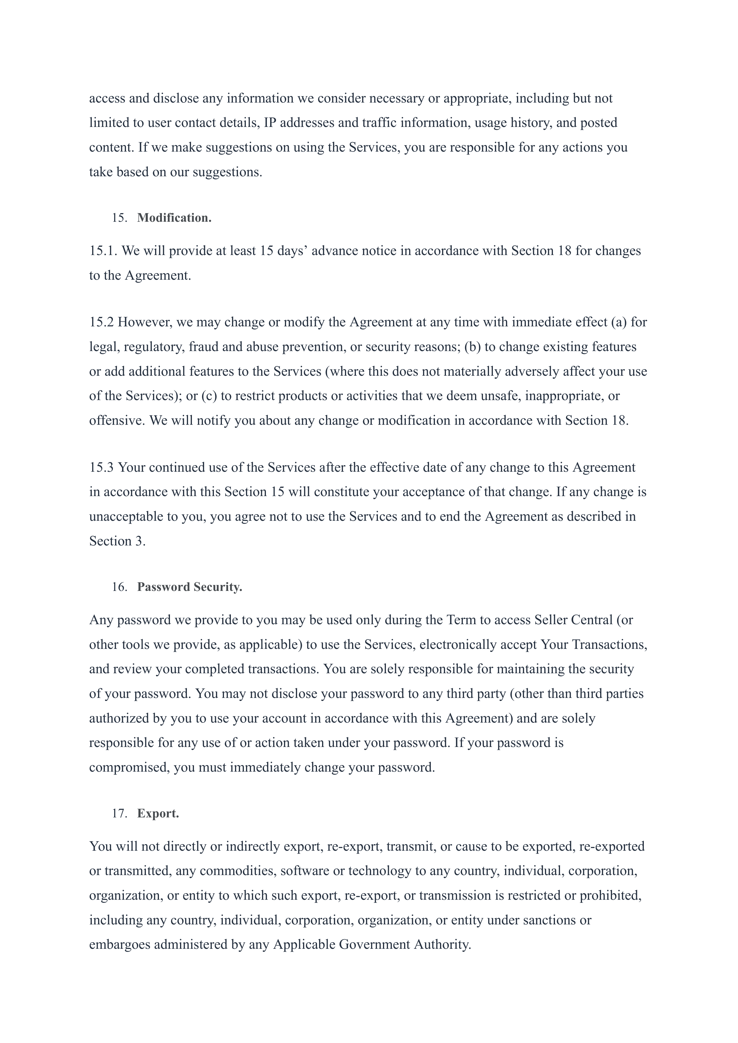 Amazon Services Business Solutions Agreement — page 10