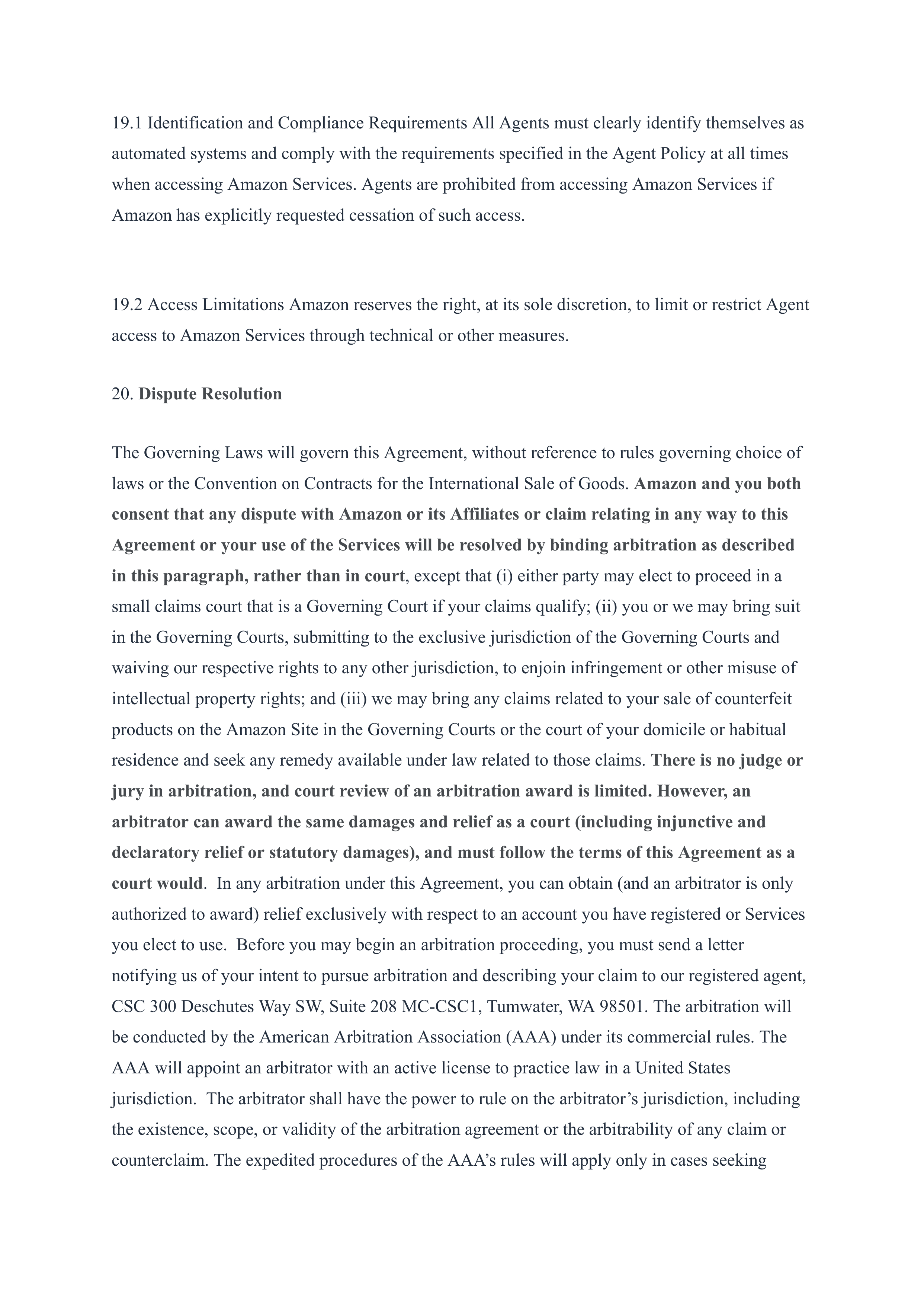 Amazon Services Business Solutions Agreement — page 12
