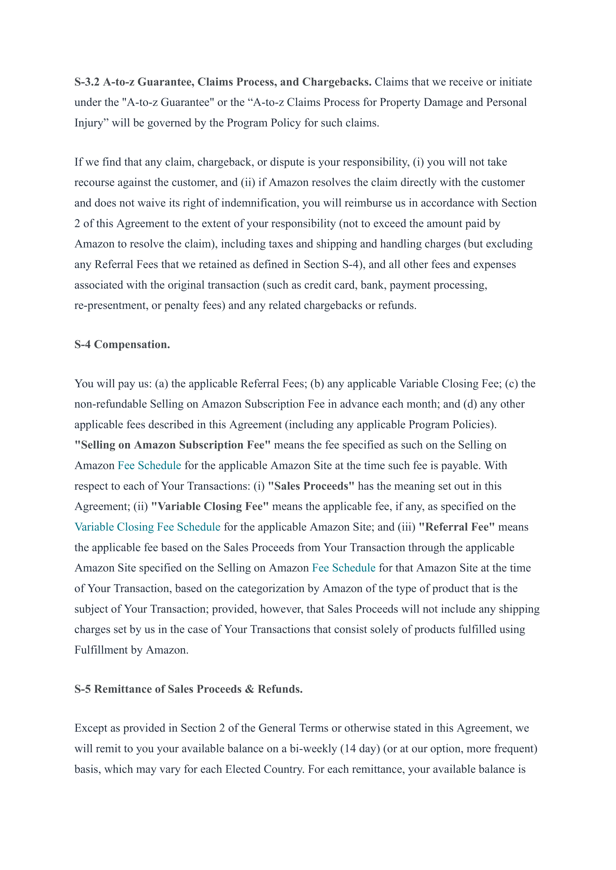 Amazon Services Business Solutions Agreement — page 22