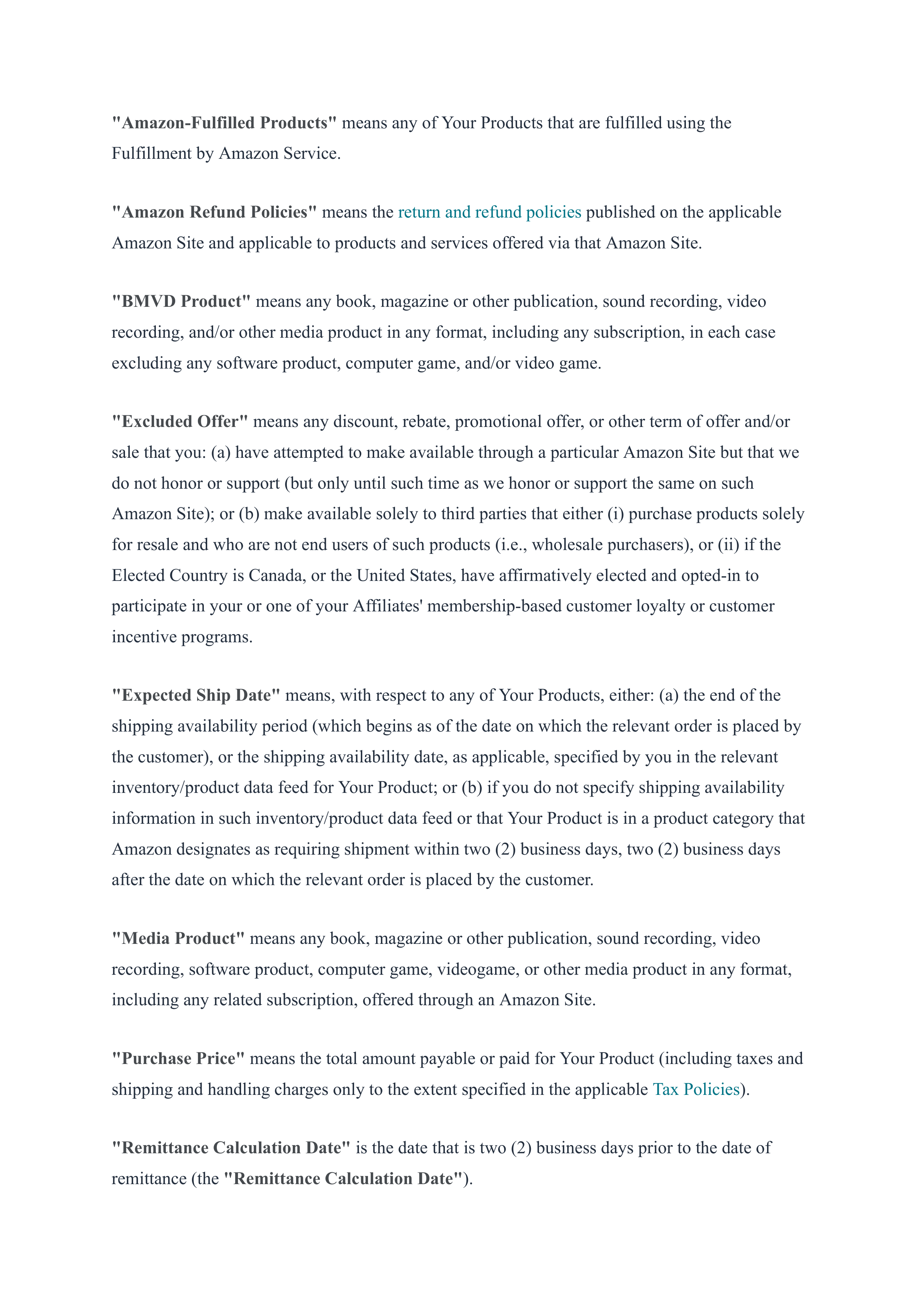 Amazon Services Business Solutions Agreement — page 25