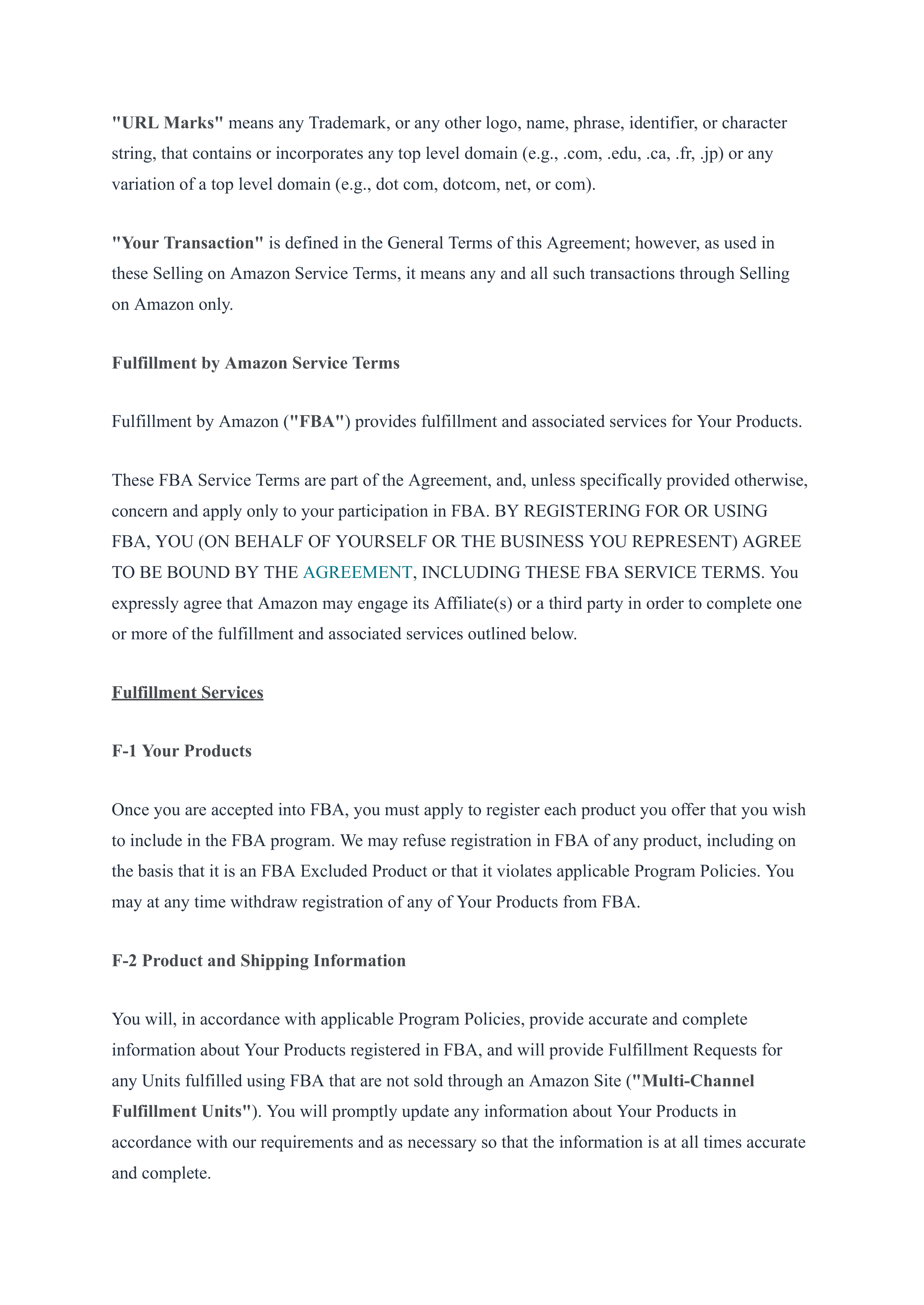 Amazon Services Business Solutions Agreement — page 27