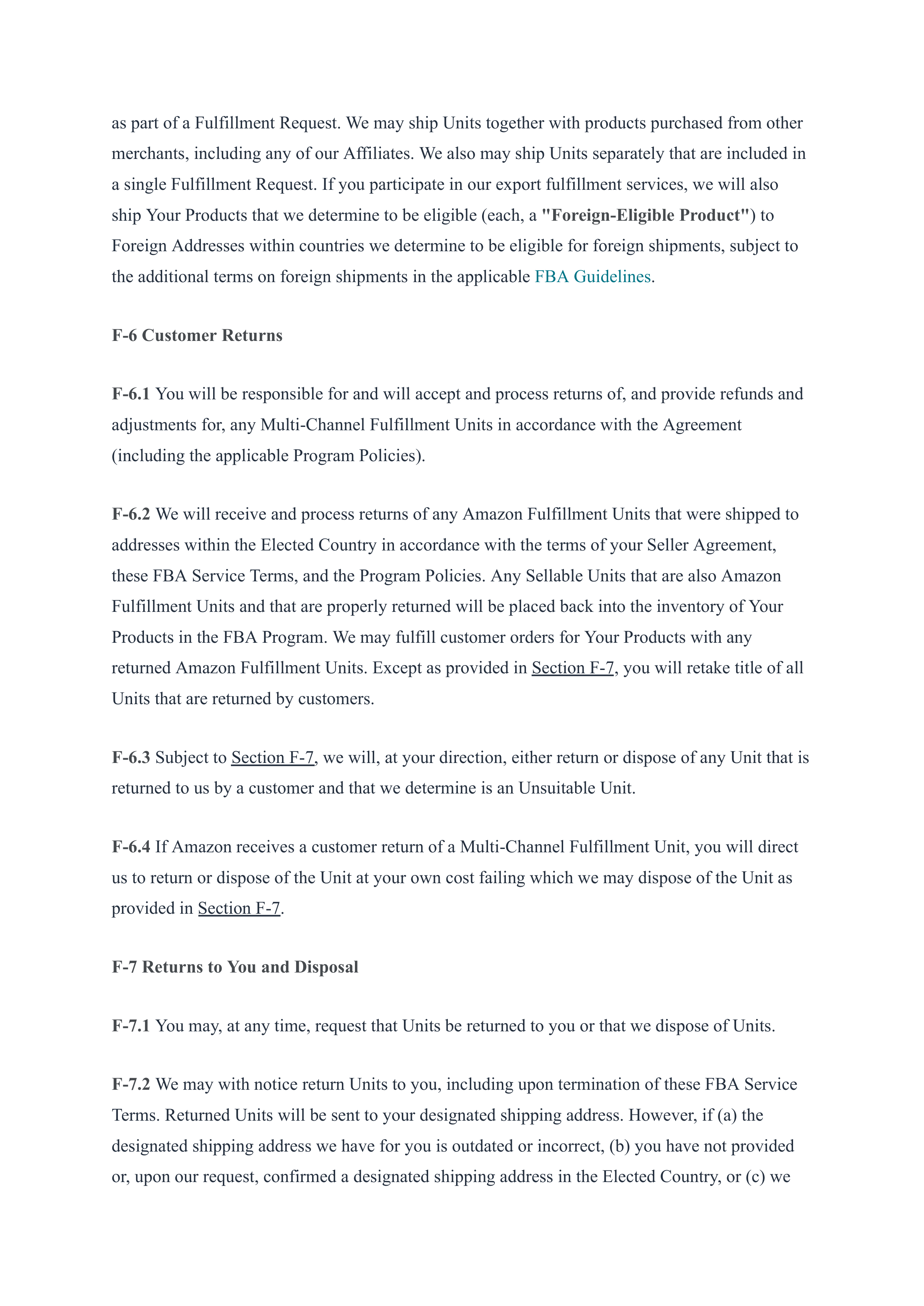 Amazon Services Business Solutions Agreement — page 30