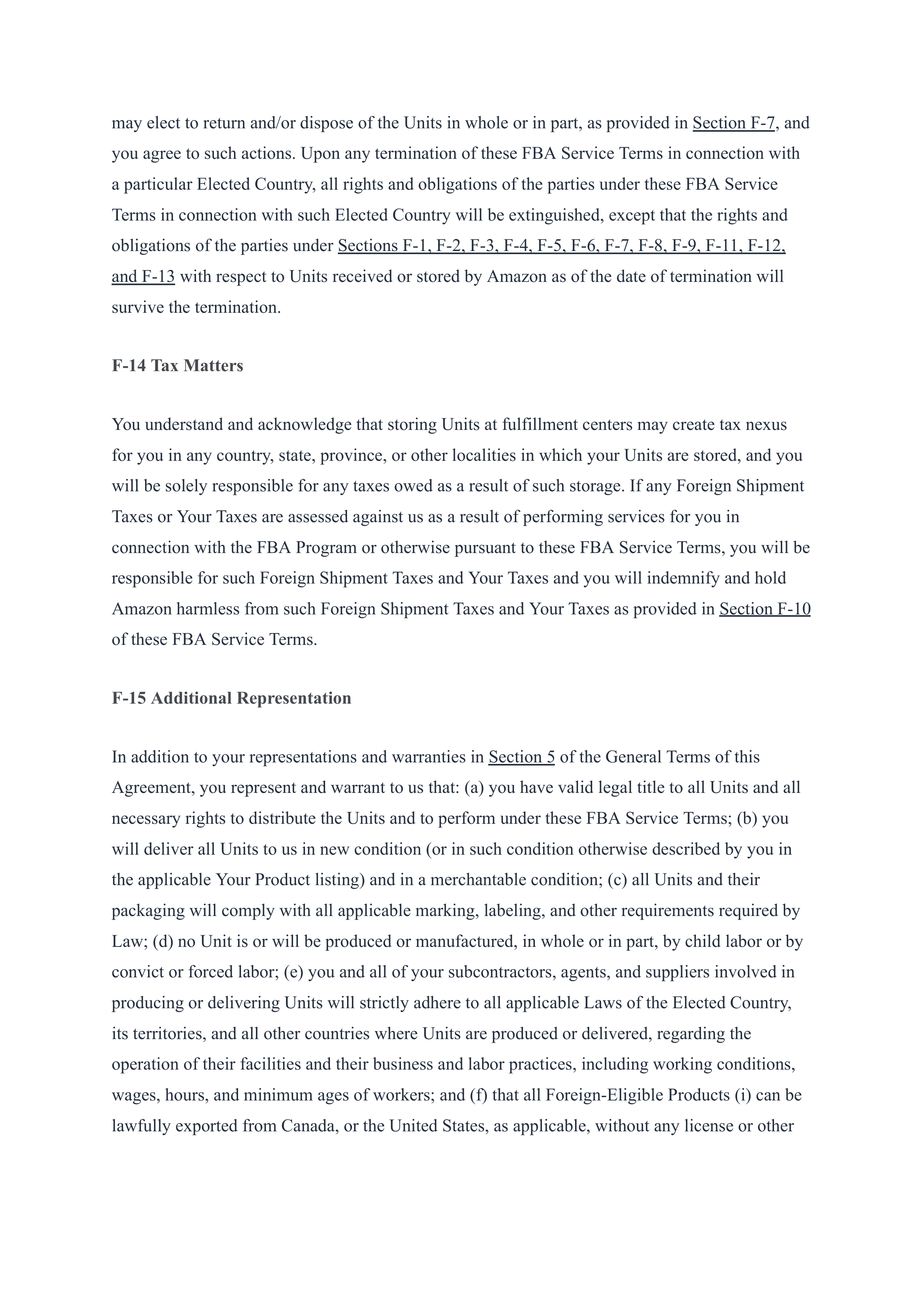 Amazon Services Business Solutions Agreement — page 36