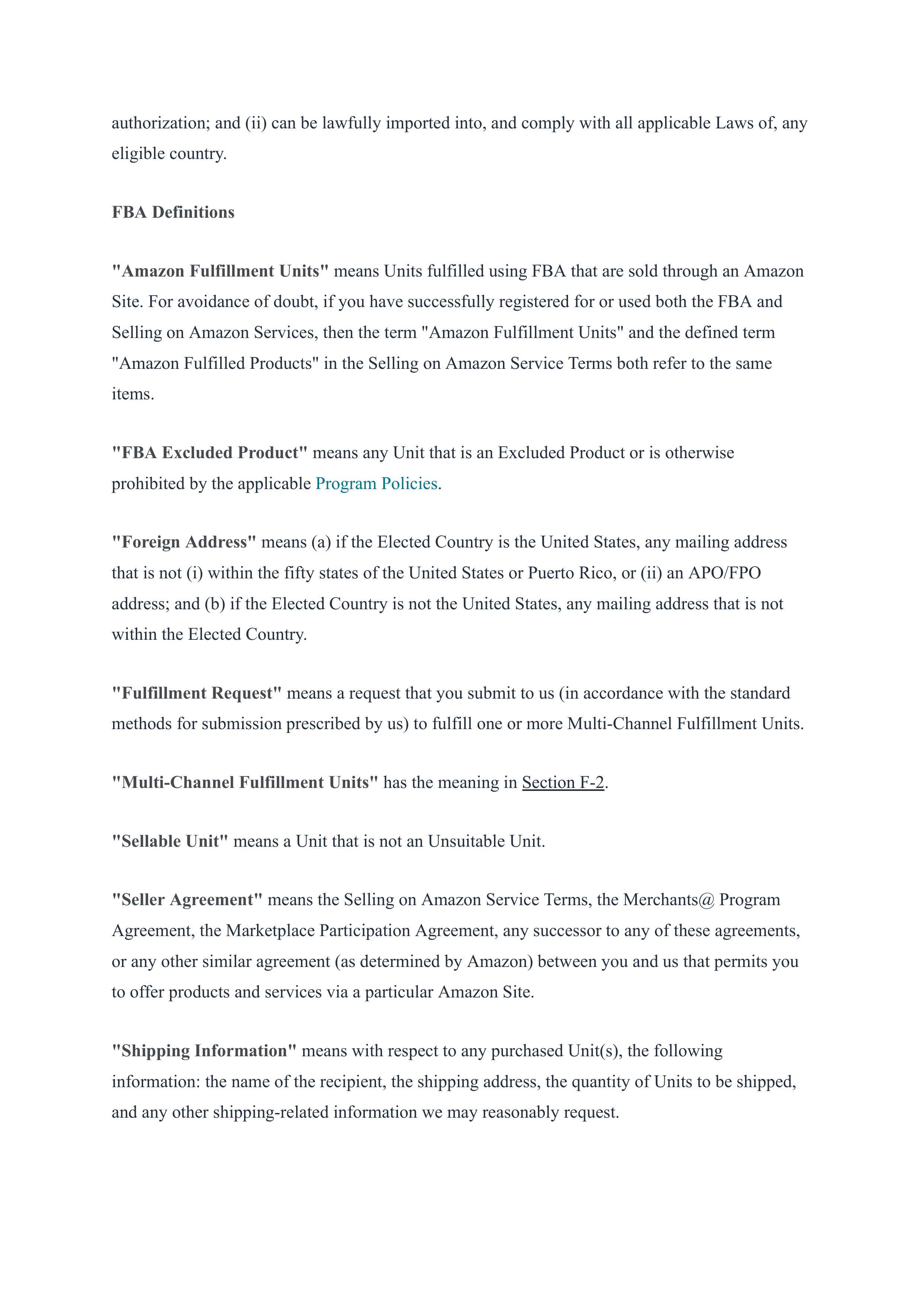 Amazon Services Business Solutions Agreement — page 37