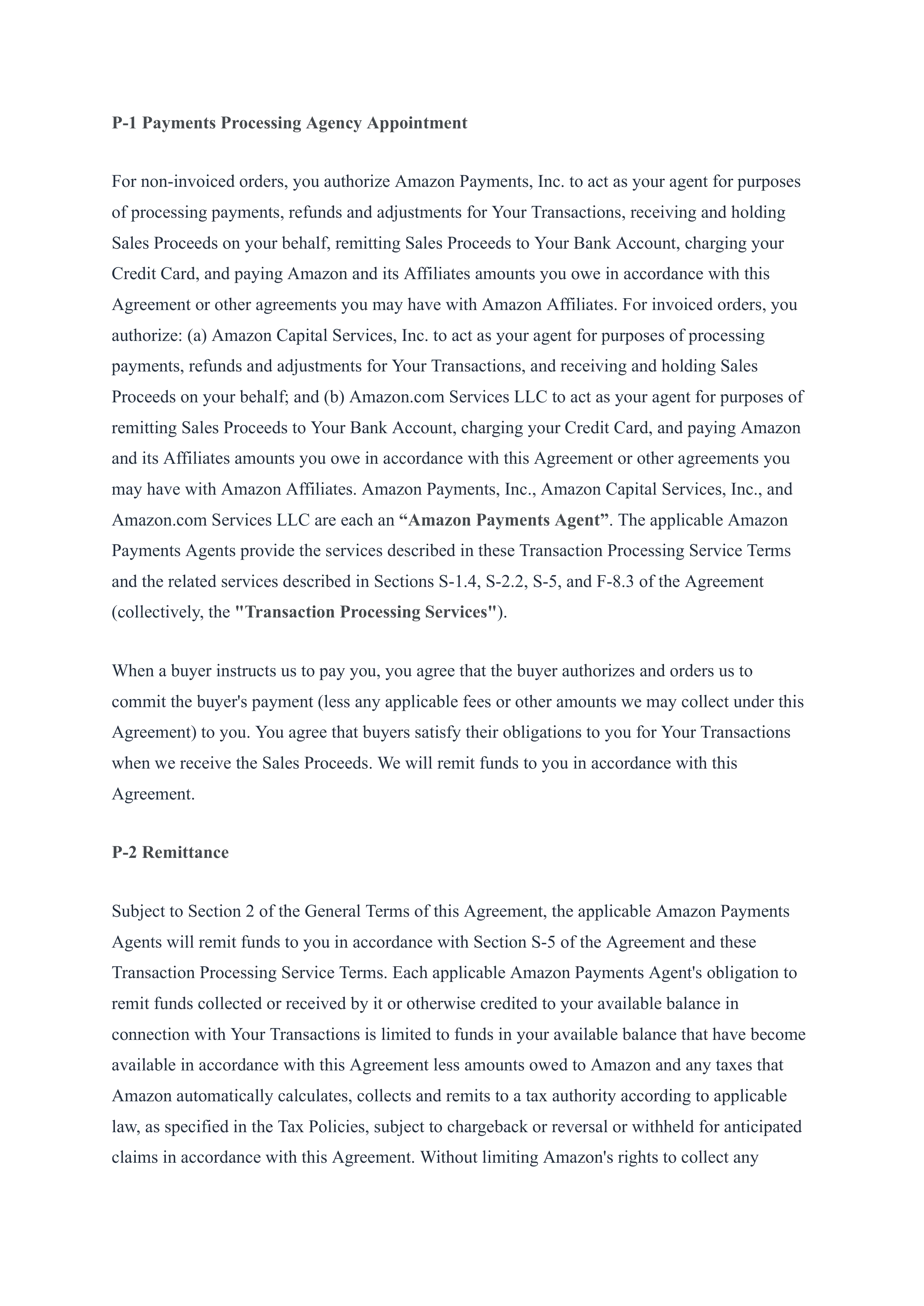 Amazon Services Business Solutions Agreement — page 39
