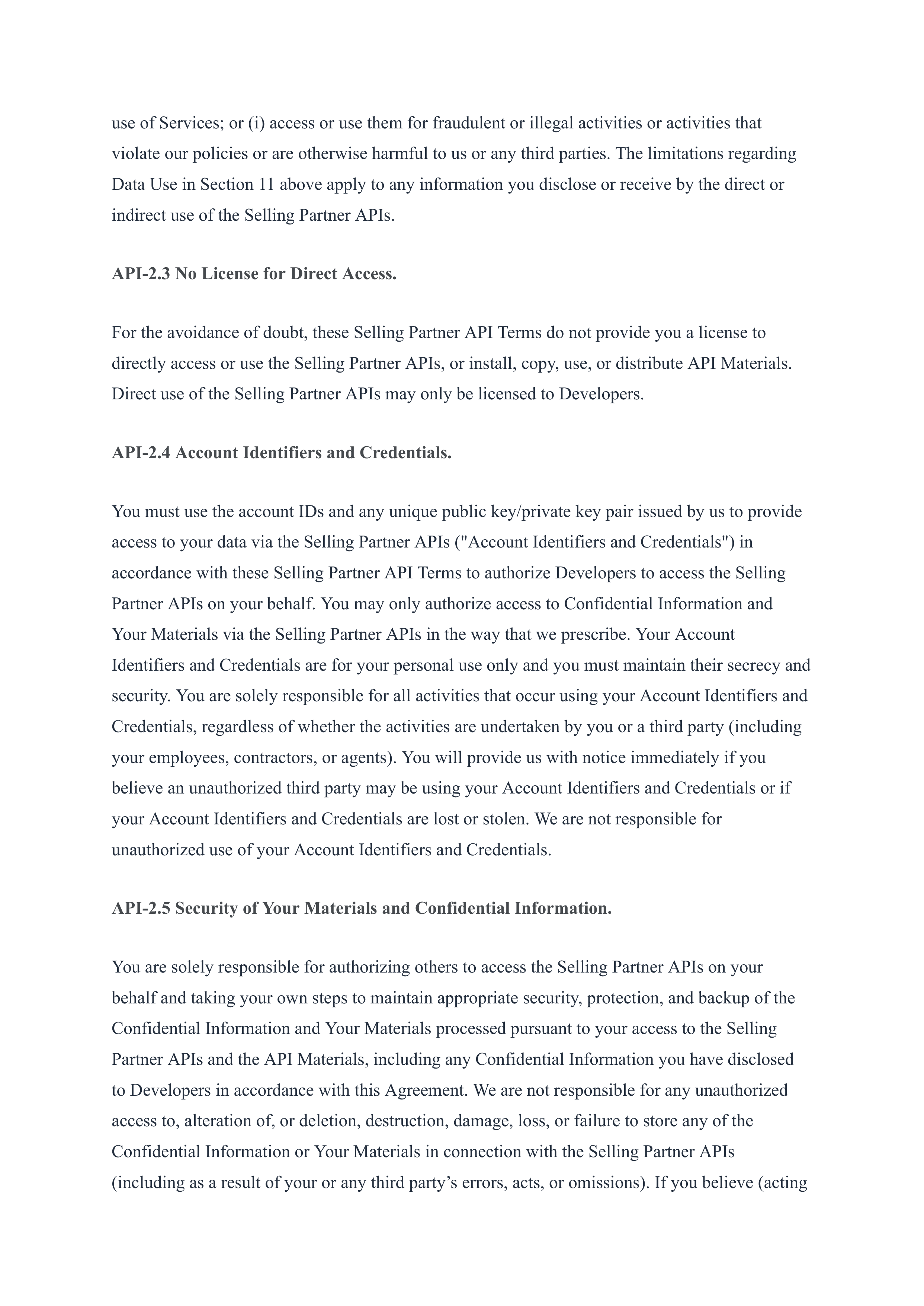 Amazon Services Business Solutions Agreement — page 43
