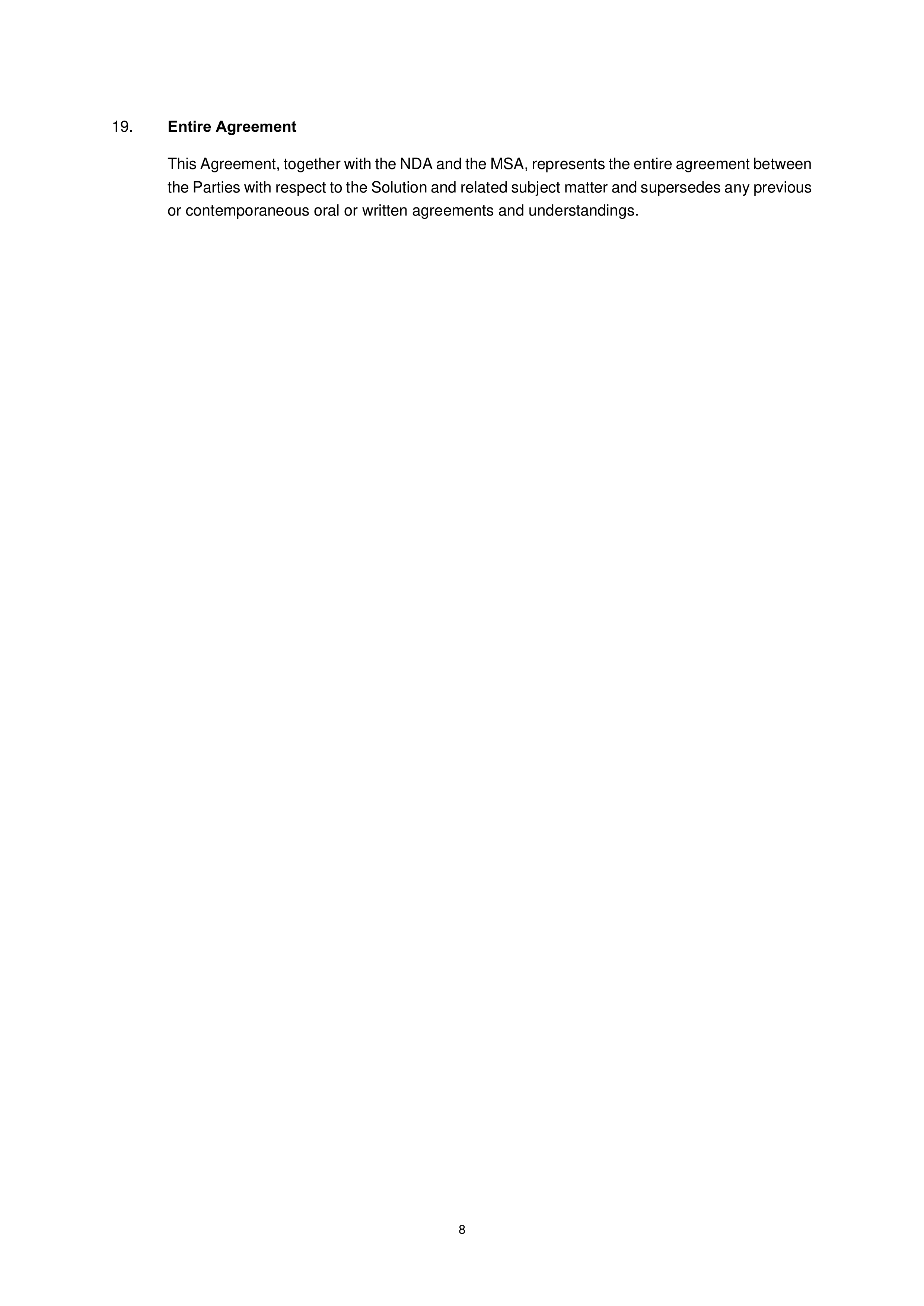 Amazon Supplier Connect Agreement — page 8