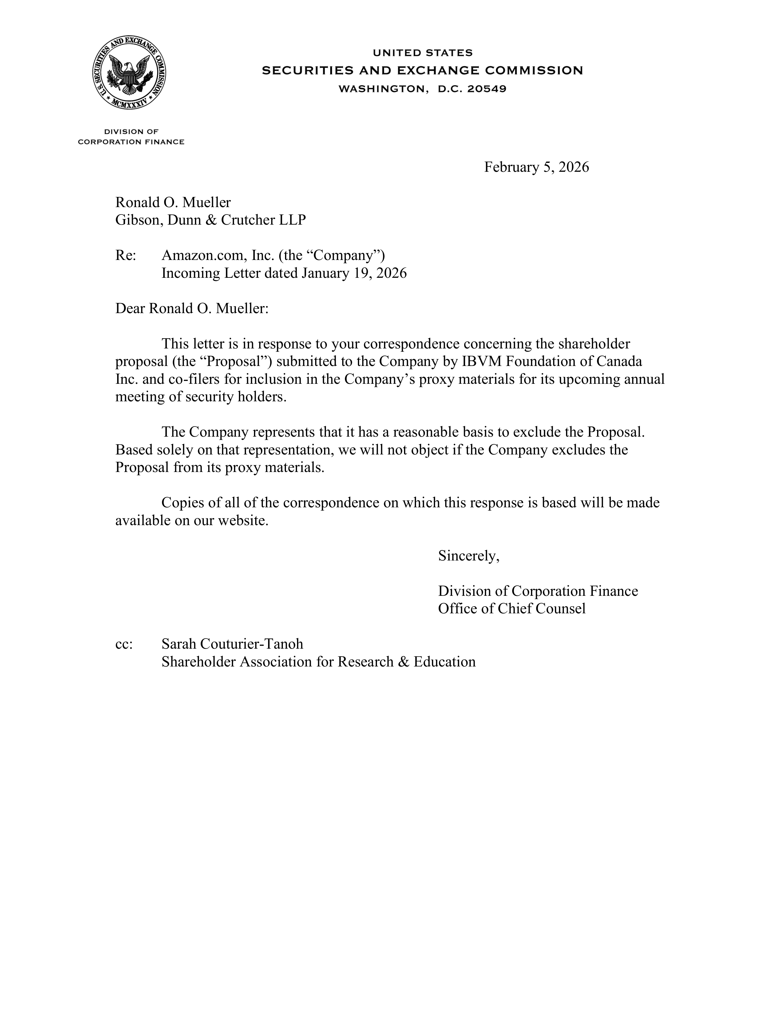 Amazon Proposal  — page 1