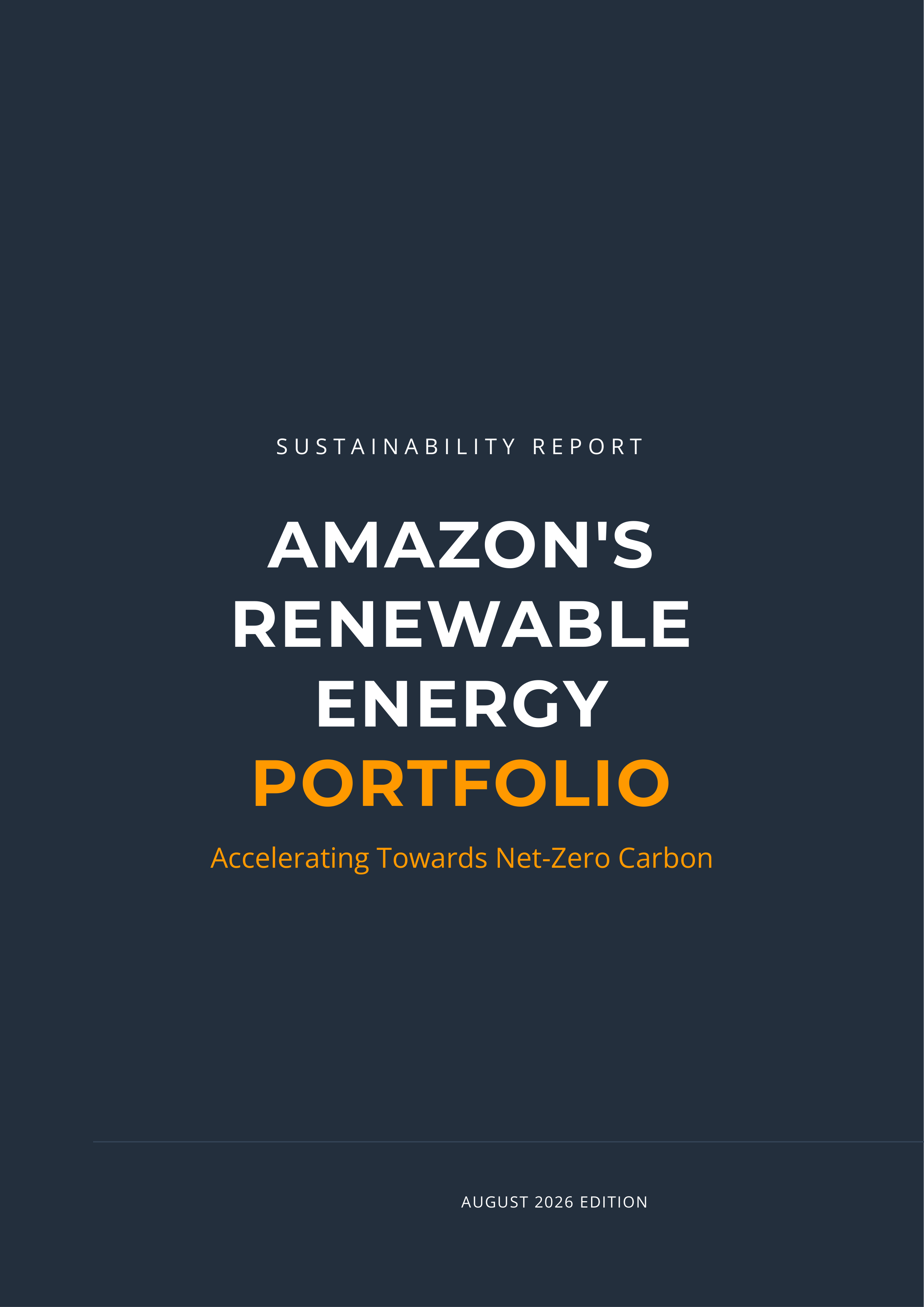 Amazon’s Sustainability Renewable Energy Portfolio — page 1