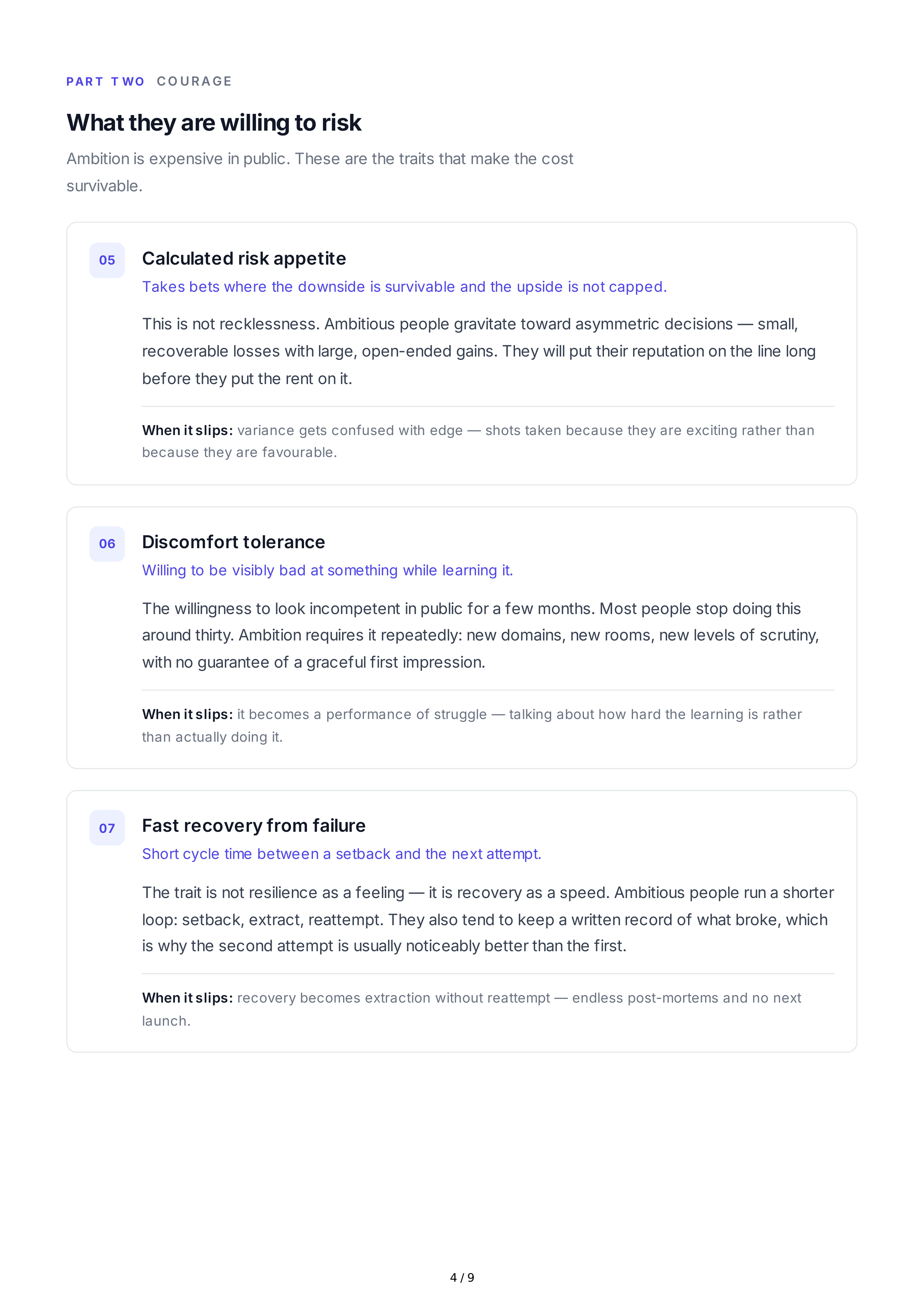 Ambition Personality Traits — page 4