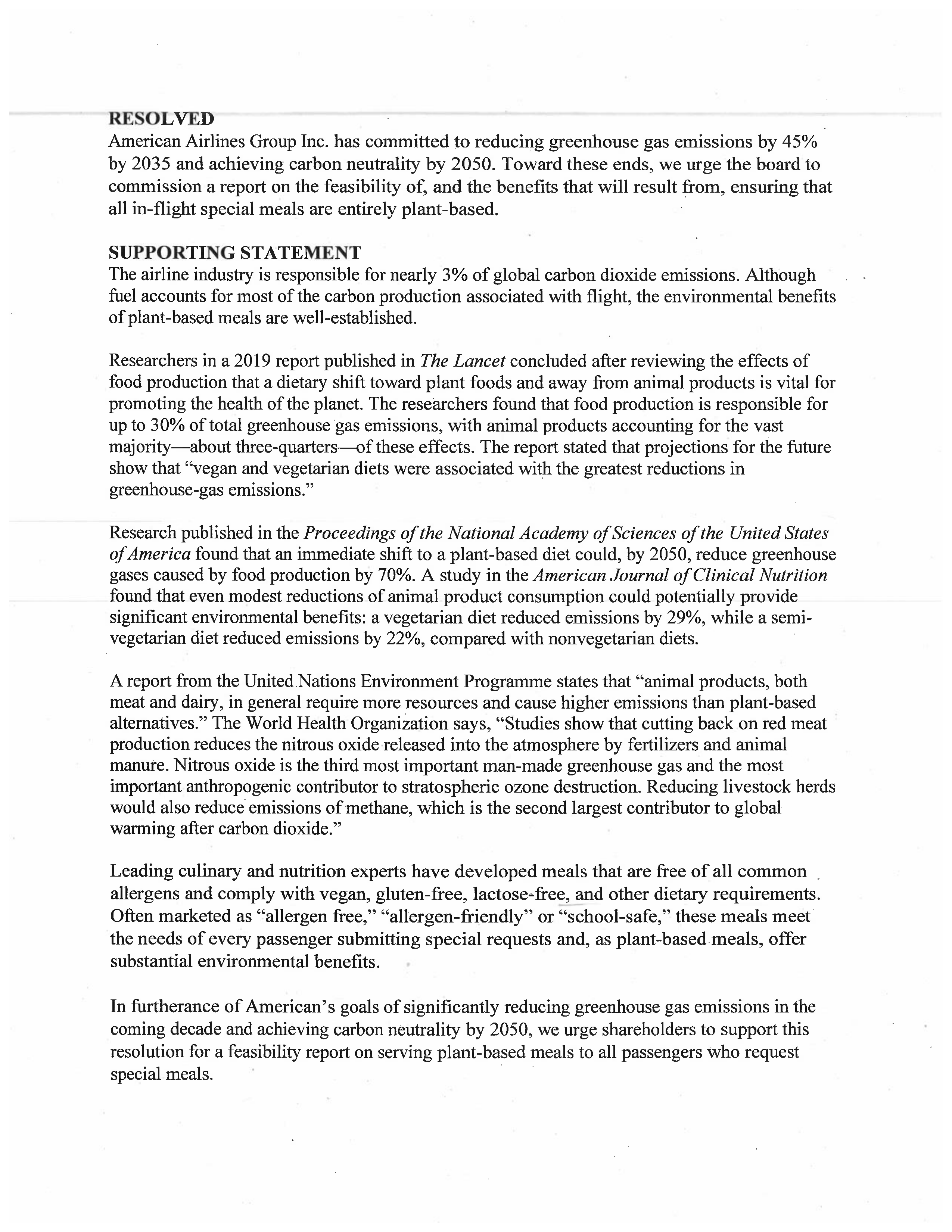 American Airlines Group Proposal  — page 13