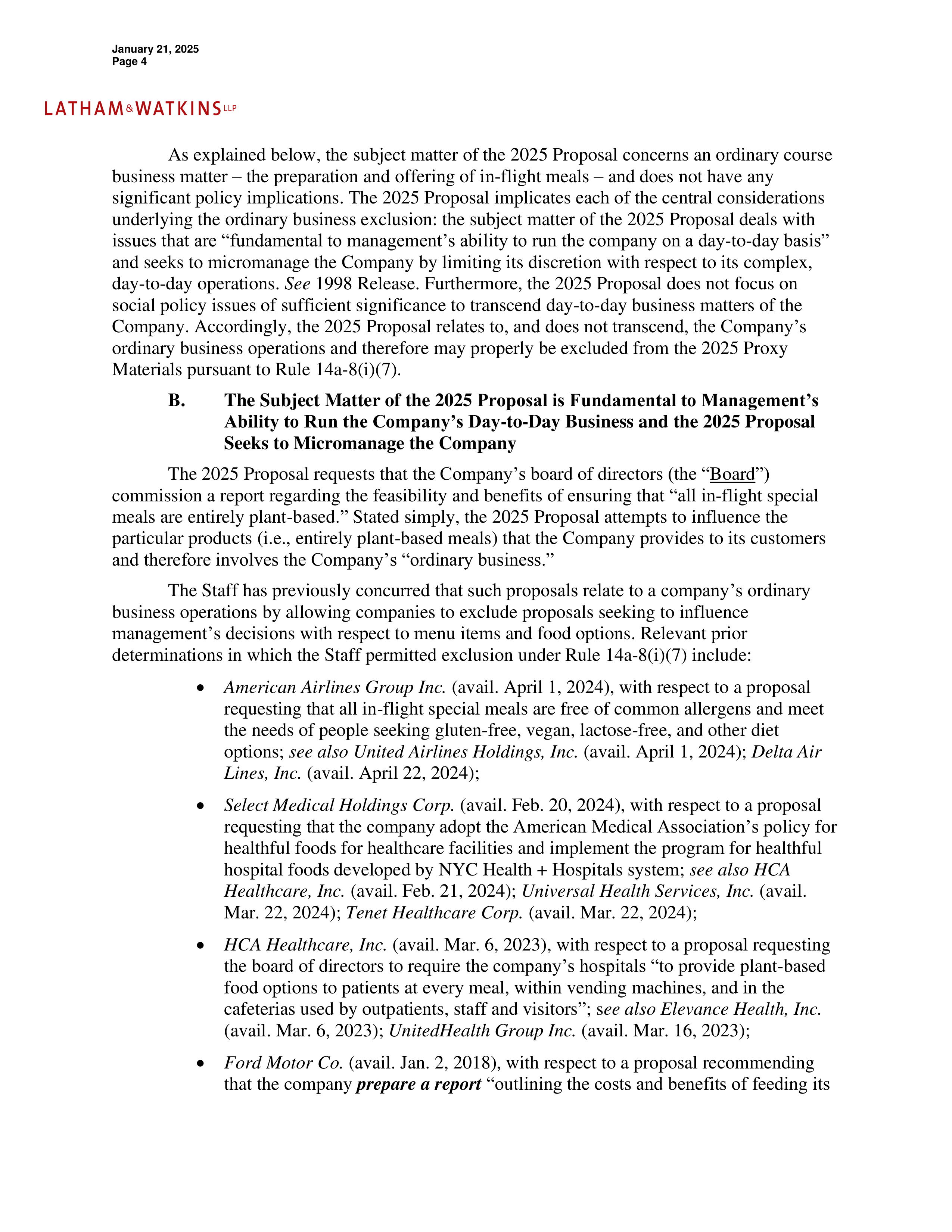 American Airlines Group Proposal  — page 5