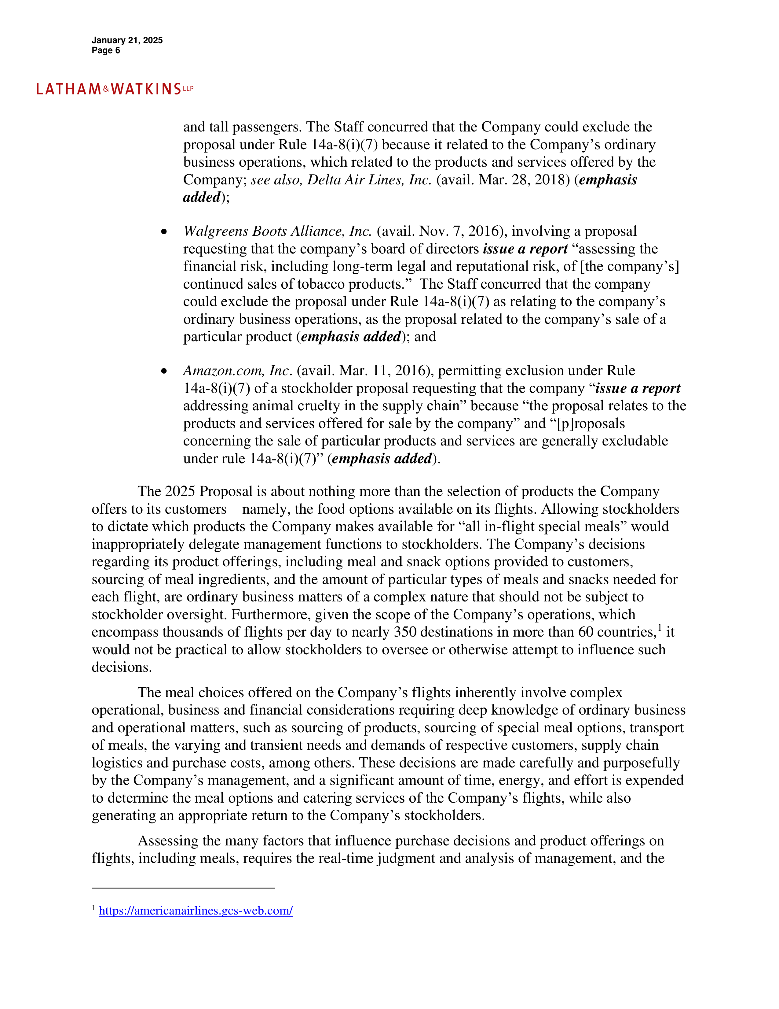 American Airlines Group Proposal  — page 7