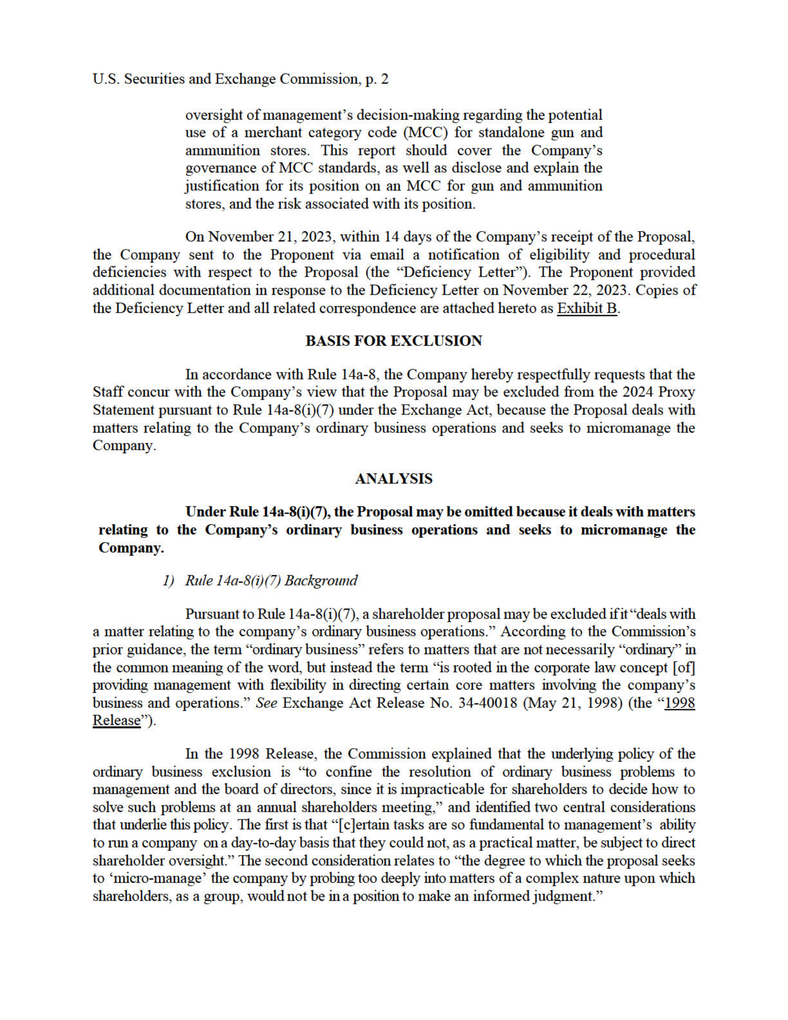American Express Proposal  — page 3