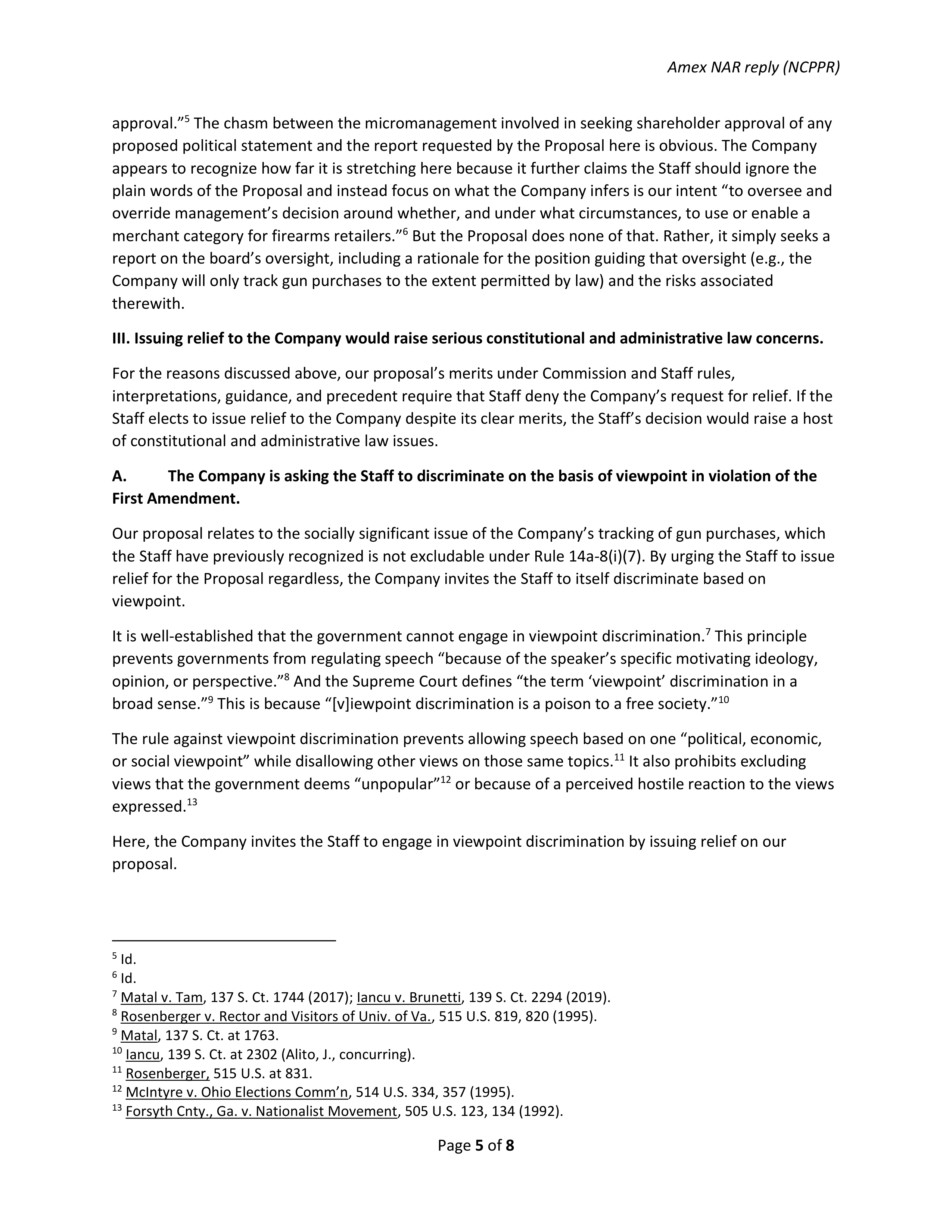 American Express Proposal  — page 31