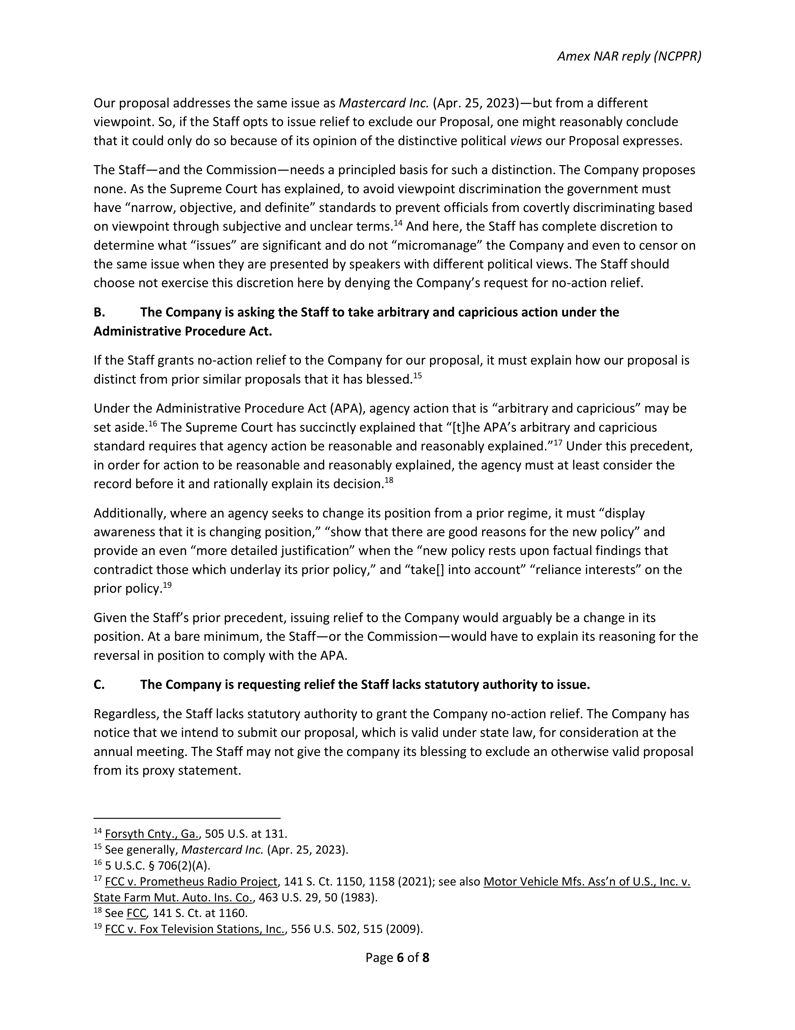 American Express Proposal  — page 32
