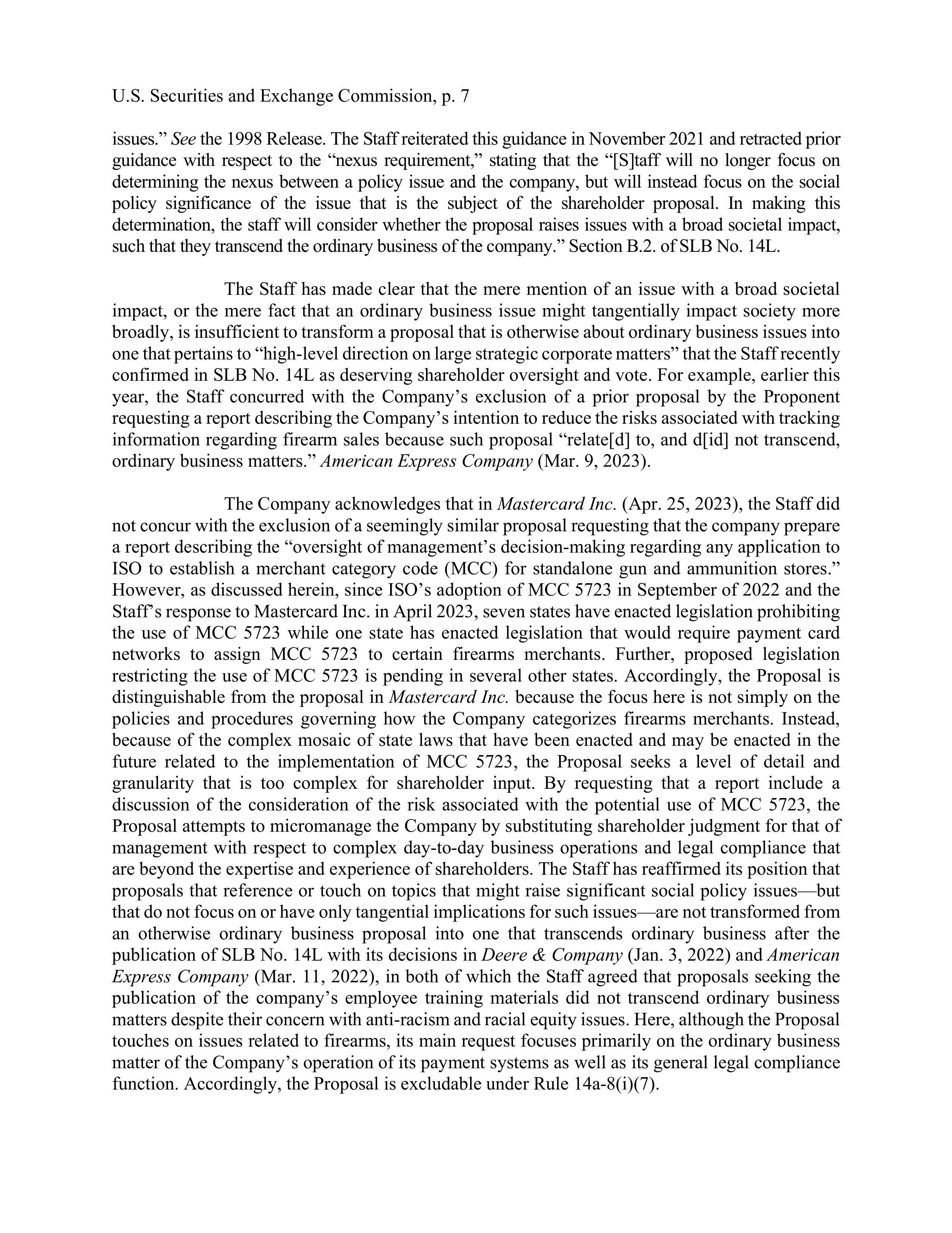 American Express Proposal  — page 8
