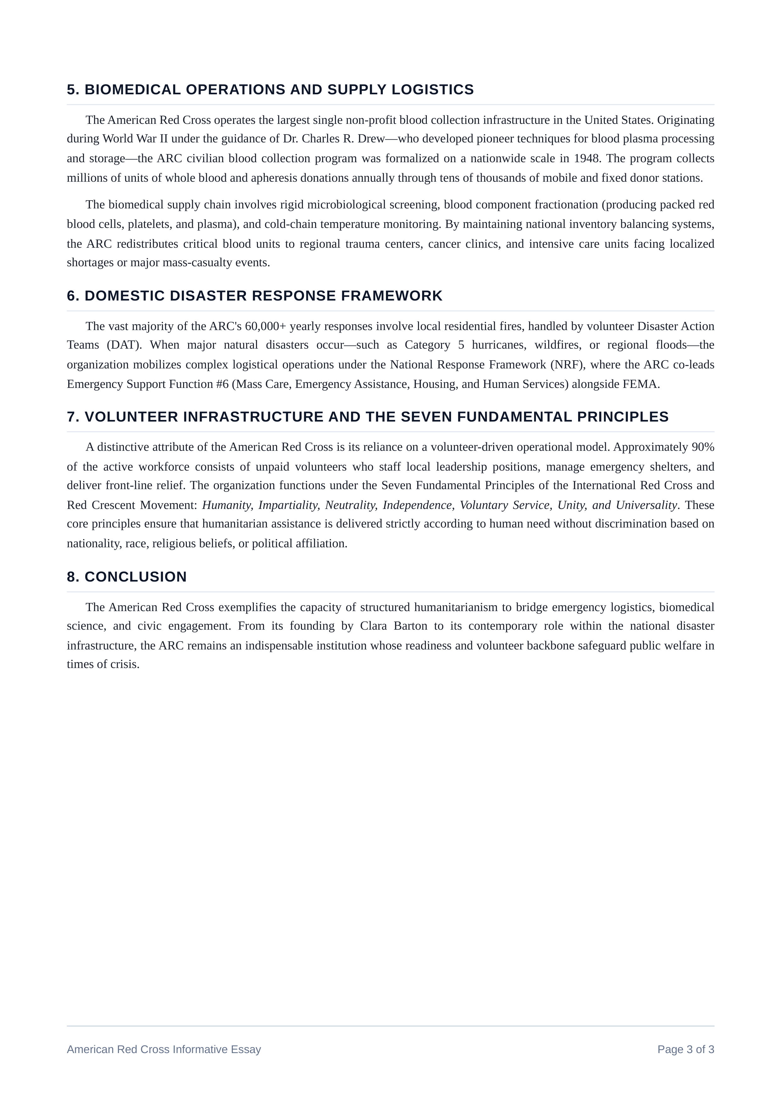 American Red Cross Informative Essay — page 3
