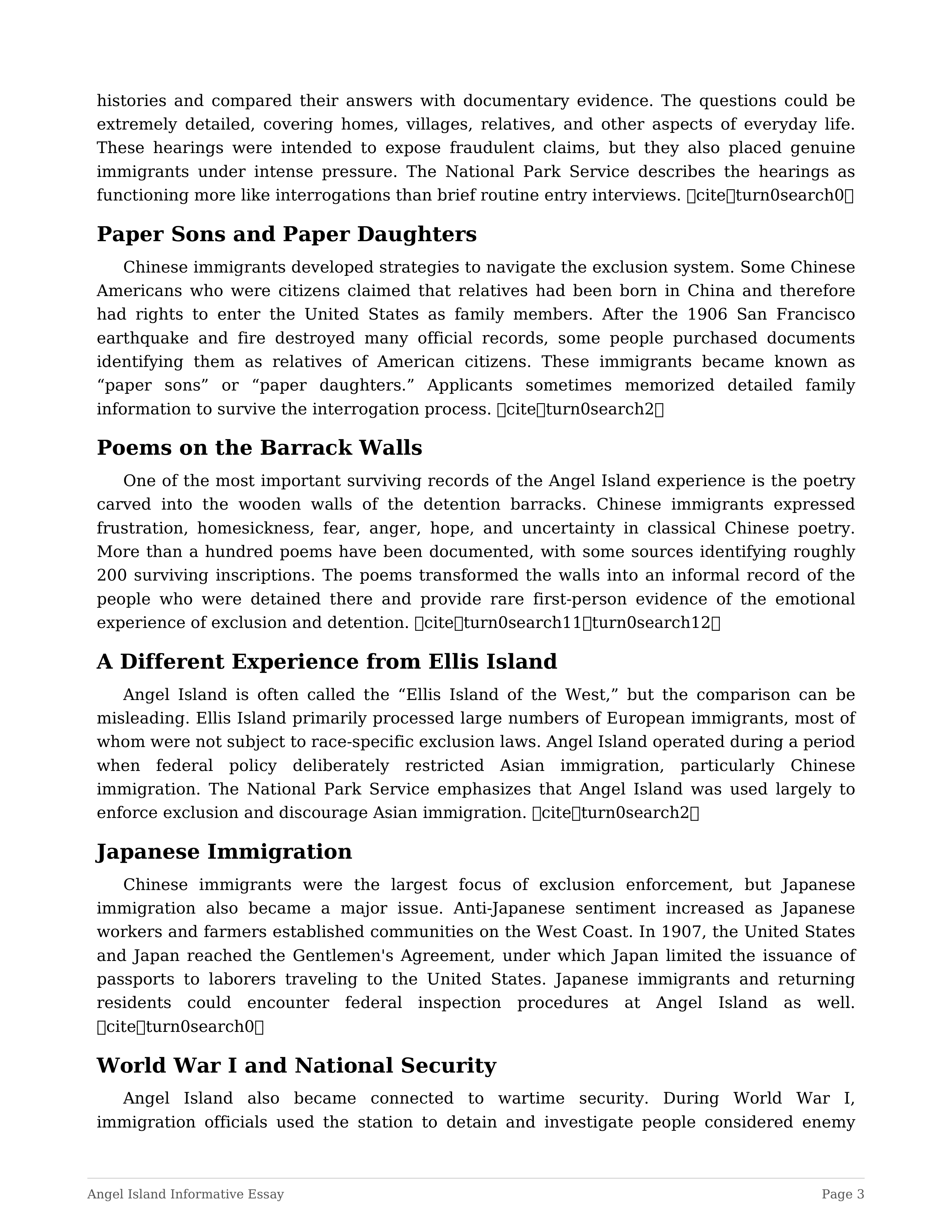 Angel Island Informative Essay — page 3
